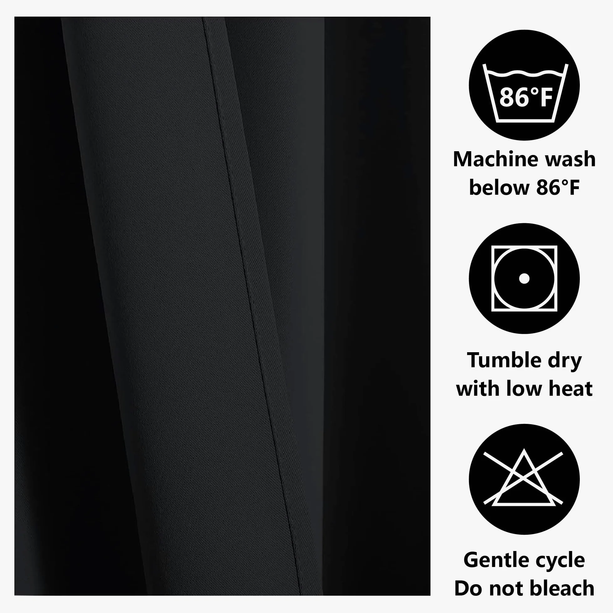 Lot de 1 Rideaux à Oeillets 200 x 230 cm Isolant Thermique Anti Froid Rideau Thermique Isolant Anti Chaleur Design Moderne à Oeillets pour Toutes Les Saisons, Chambre, Brun