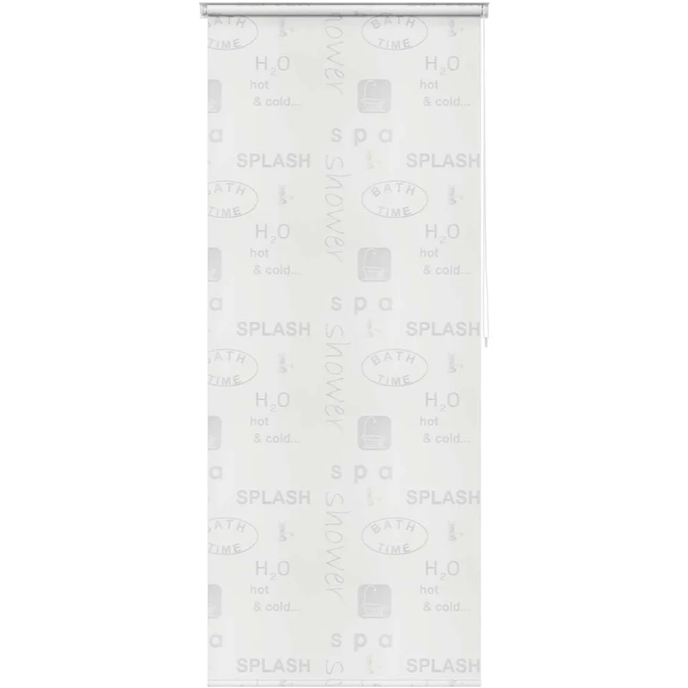 Rideau de douche 120 x 240 cm avec motif d'éclaboussures, EVA résistant à l'eau, séchage rapide, facile à monter avec corde de traction réglable