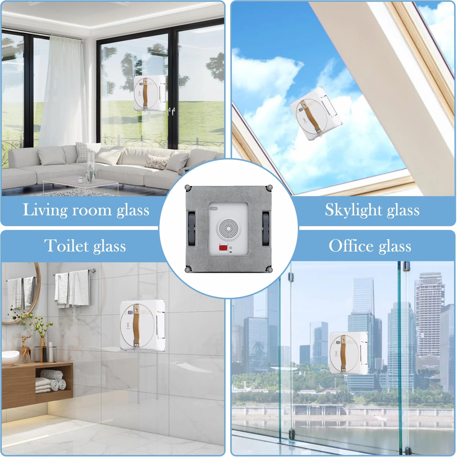 Ecovacs Winbot W2 PRO W1 Pro Microfibre Serpillère Rechange Kit 9 Pièces