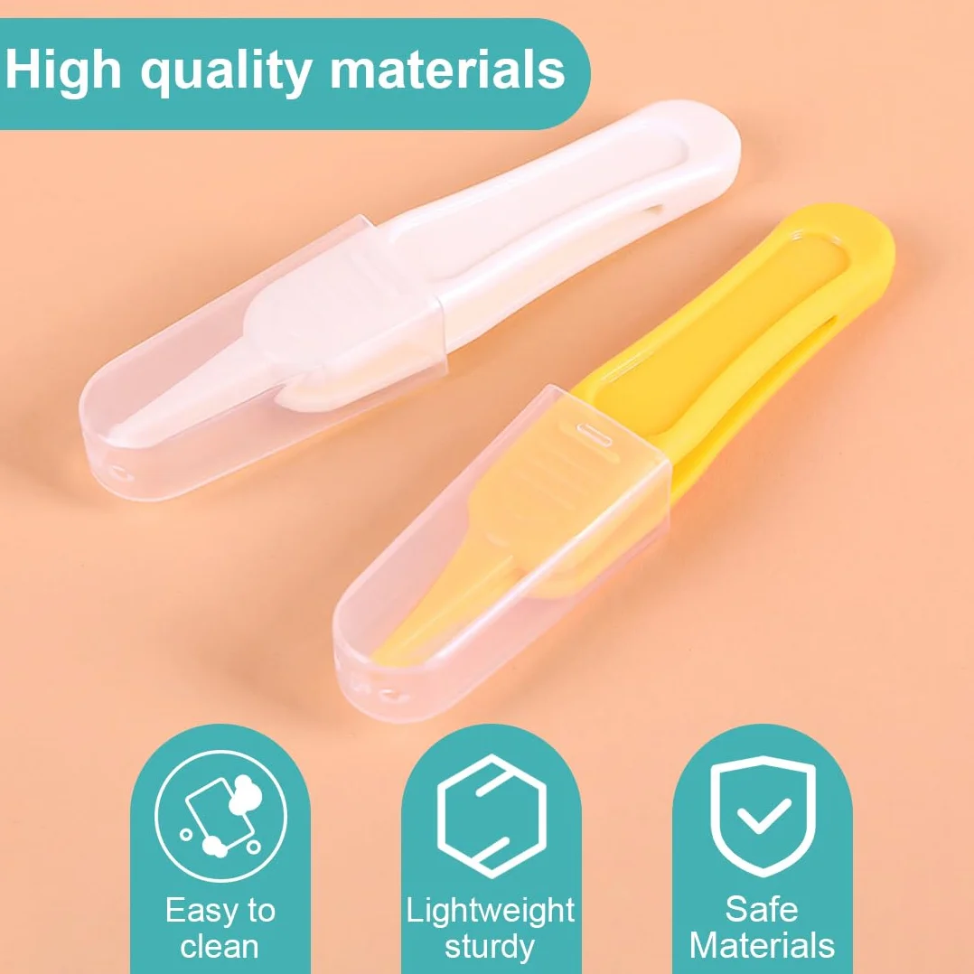 Pince à Épiler Bébé Sécurité, 4 Pcs Brucelles Nez Nettoyage