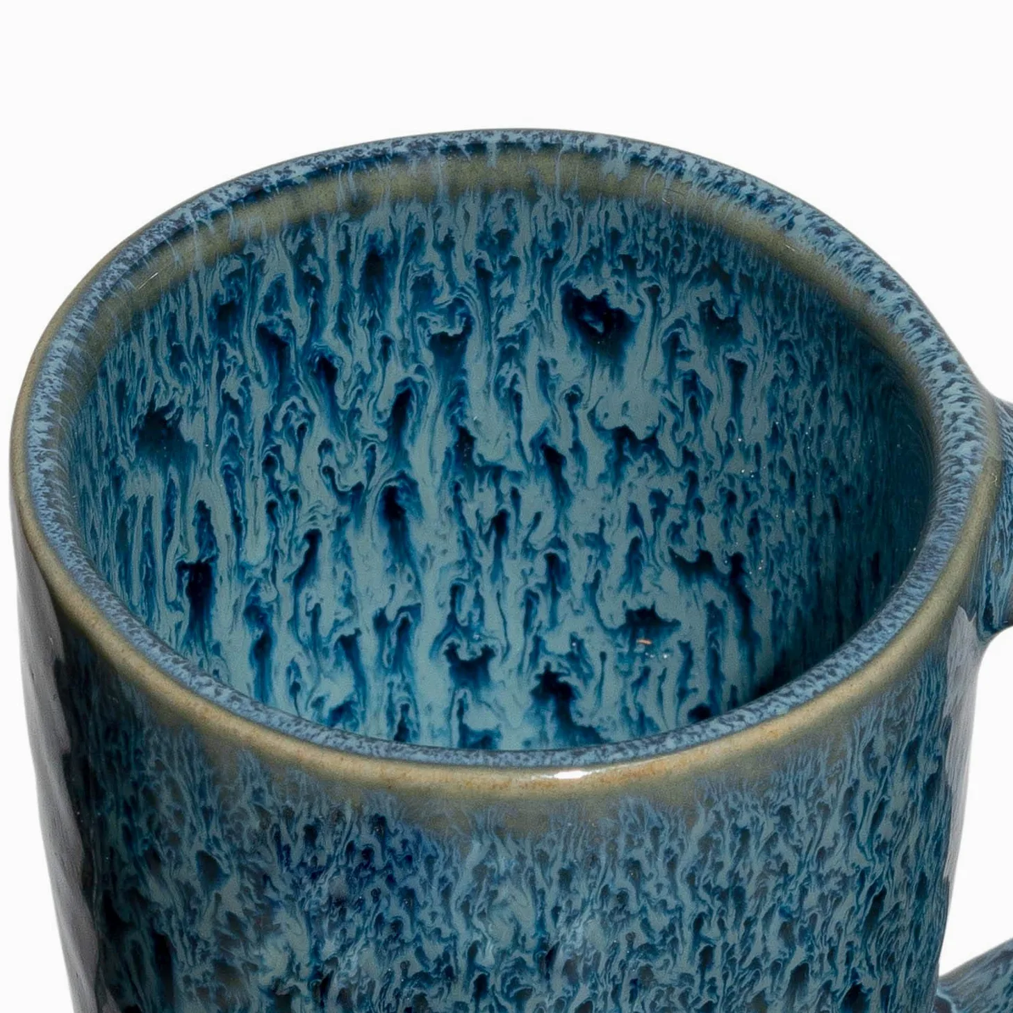 LEONARDO HOME 018596 MATERA Lot de 4 tasses à expresso en céramique Bleu 90 ml