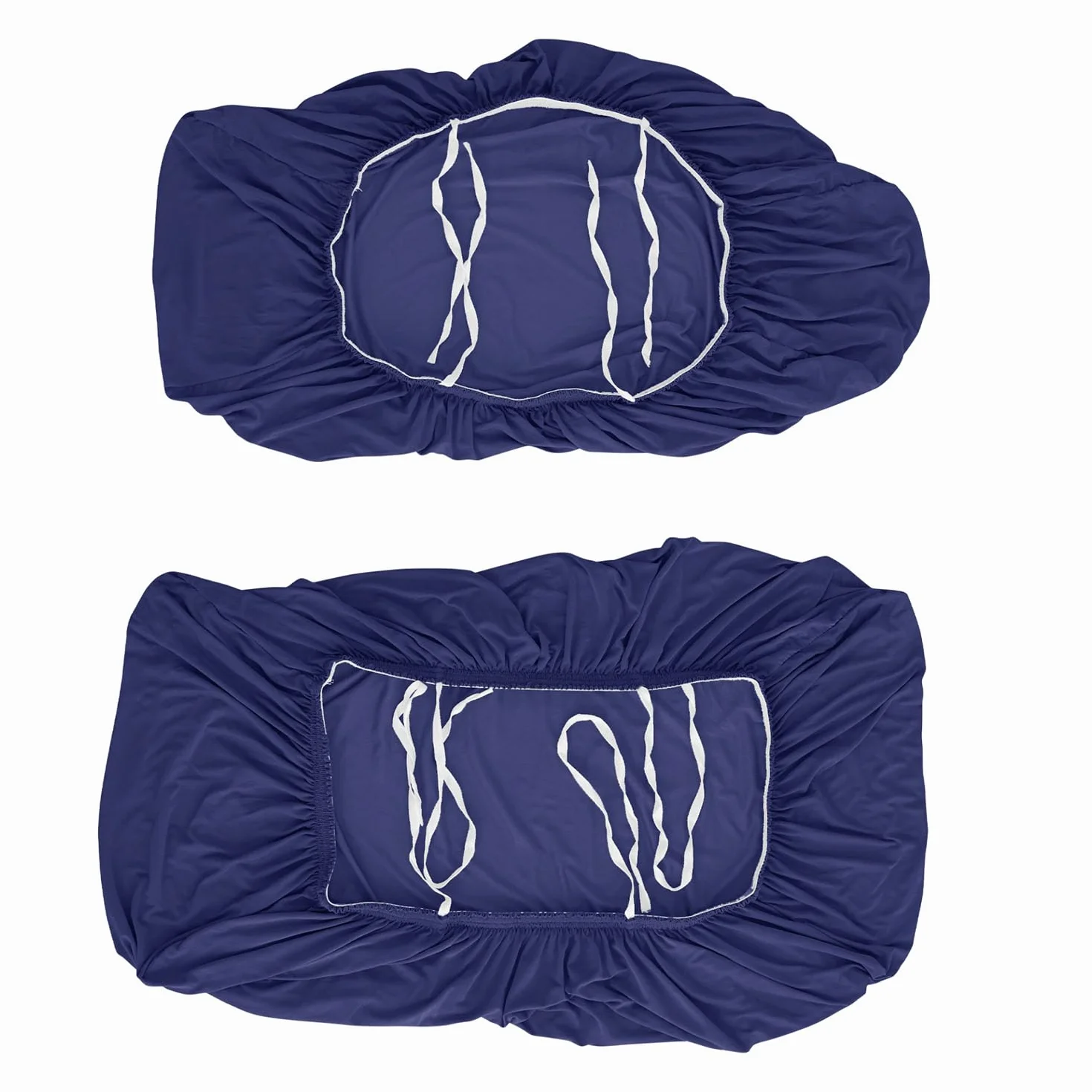 Housses De Coussin De Dinette De RV Imperméables Ensemble Cabine Siège Banc Bleu Marine 4 Pièces