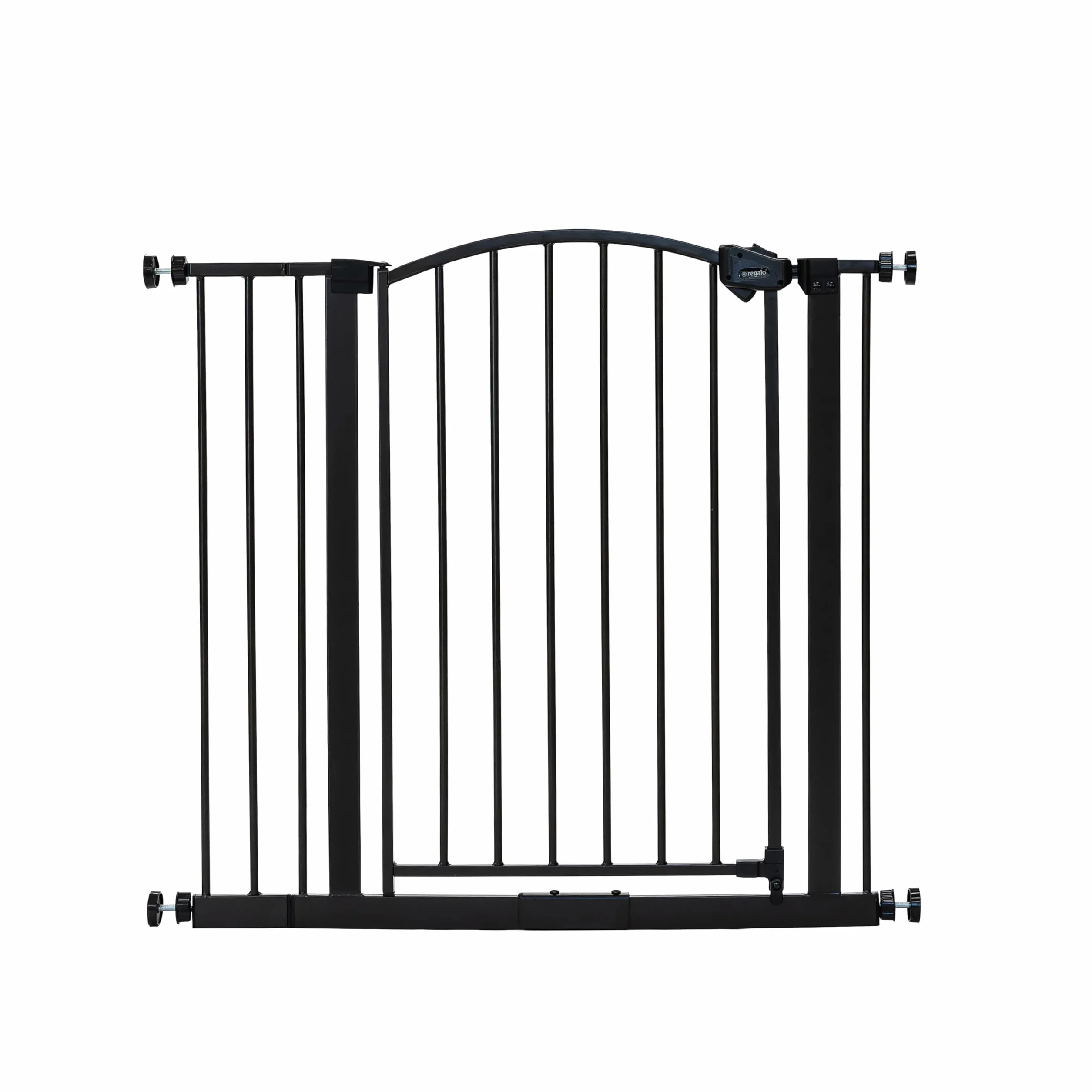 Regalo Safety Arched Baby Gate for Doorways & Stairs, 75-87cm, Pressure Mounted, Bronze
