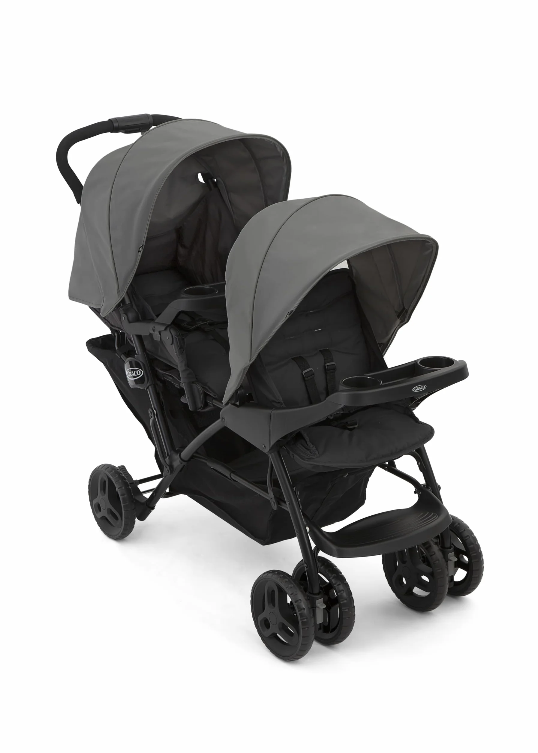 Graco Stadium Duo Poussette double 0-15 kg pliable Titanium