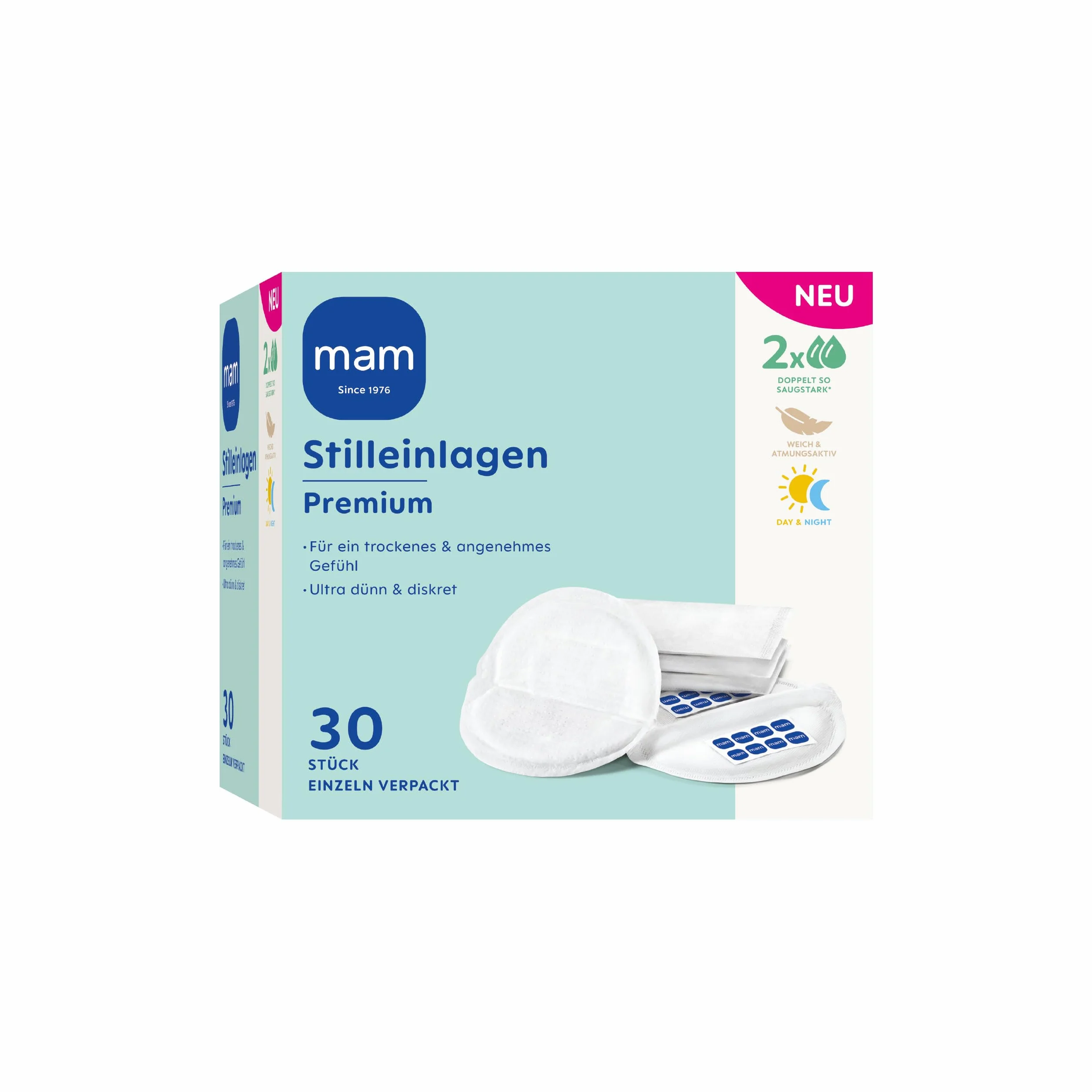 Lot de 30 coussinets d'allaitement extra absorbants ultra fins MAM