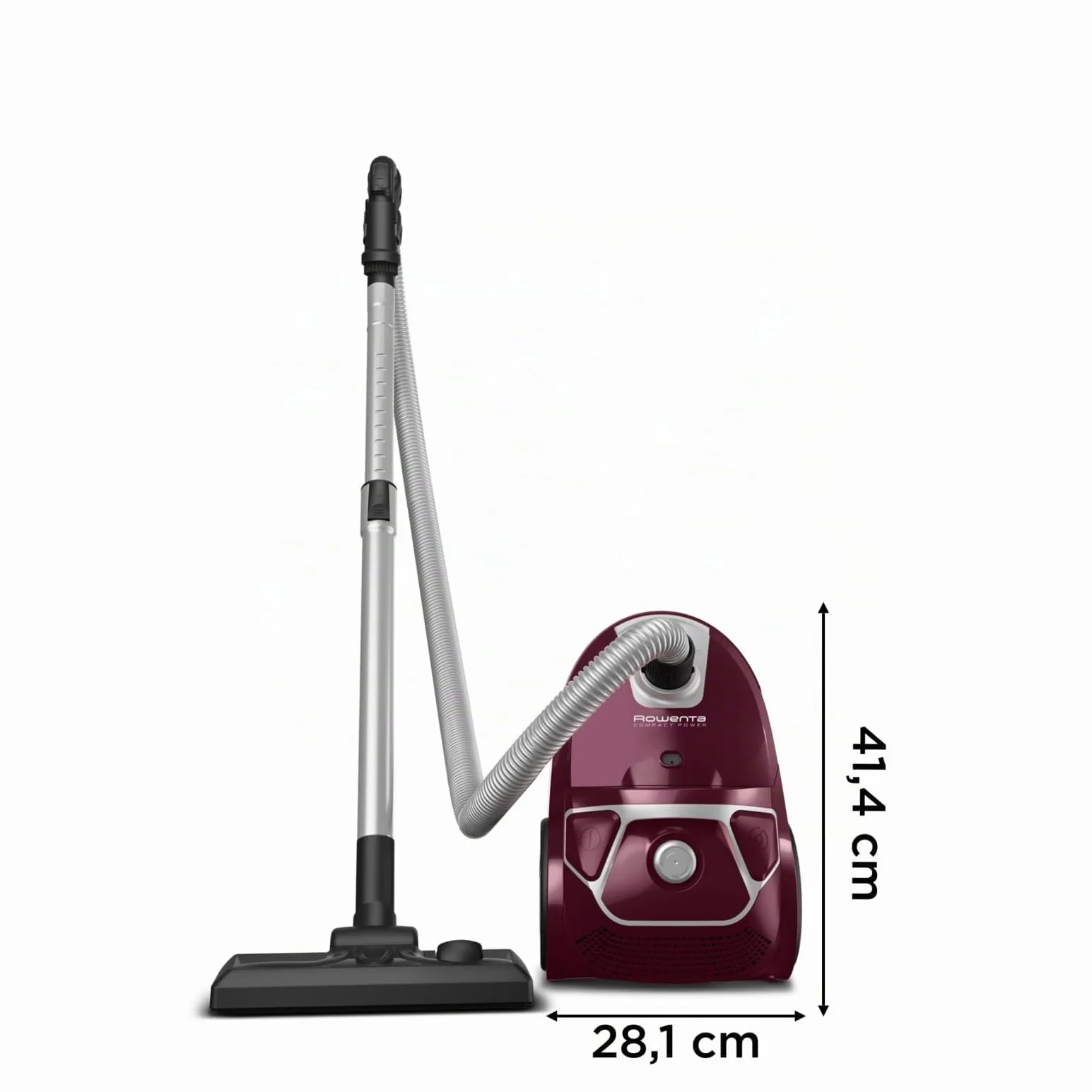 Rowenta RO3969EA Compact Power Aspirateur avec sac 900 W Haute filtration 3 L Aubergine