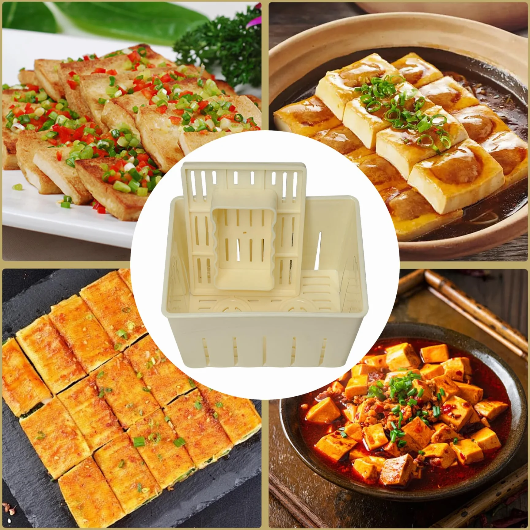 Tofu Maker Tofu Press 5.5x4.3x3.7In Food Grade PP Rectangular DIY Cheese Press Kitchen Gadgets