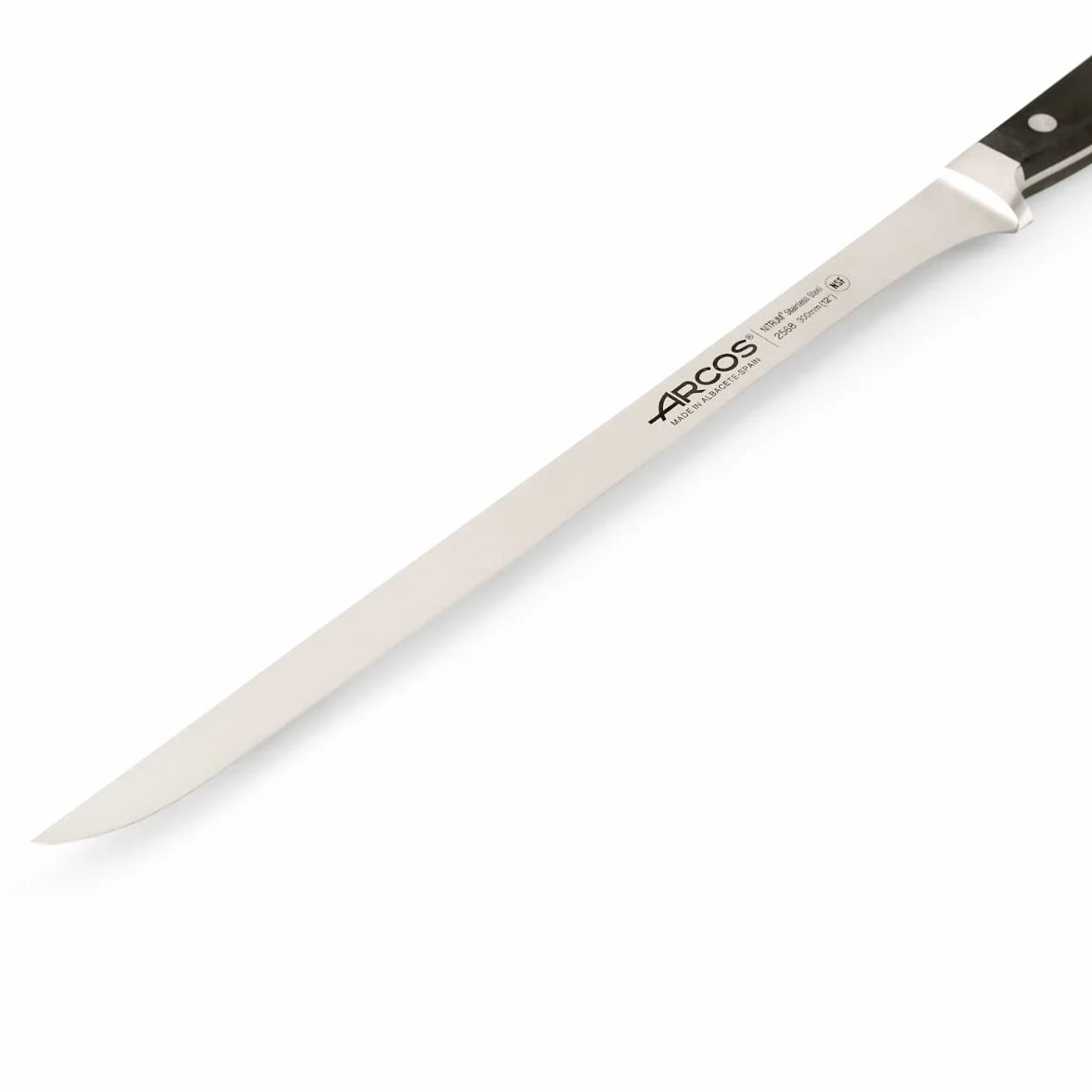 Arcos Couteau à Jambon Professionnel Lame Forgée Acier Inoxydable NITRUM 30 cm Manche POM