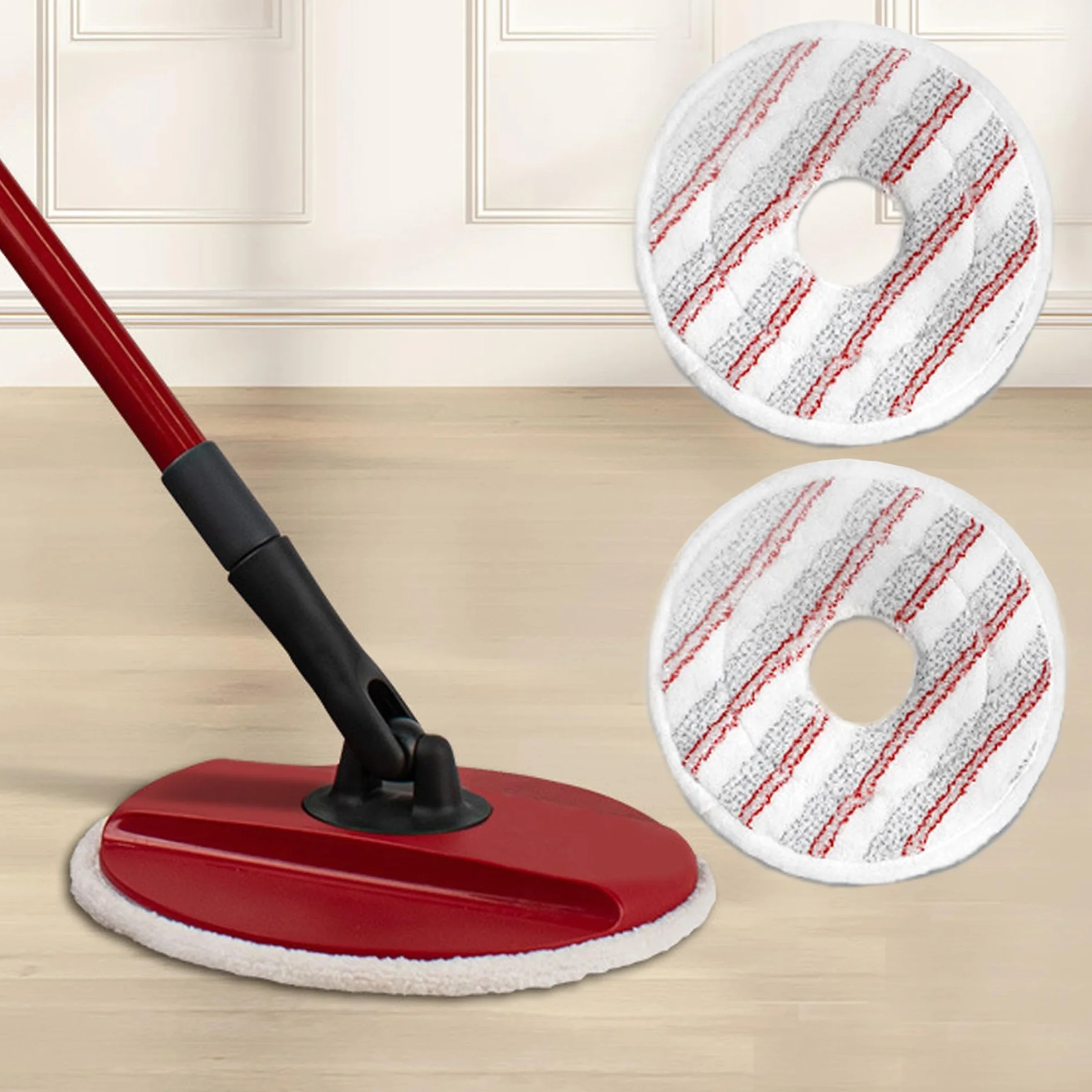 Vileda Serpilliere de Remplacement en Microfibres pour Spin and Clean Mop, 2 Pieces