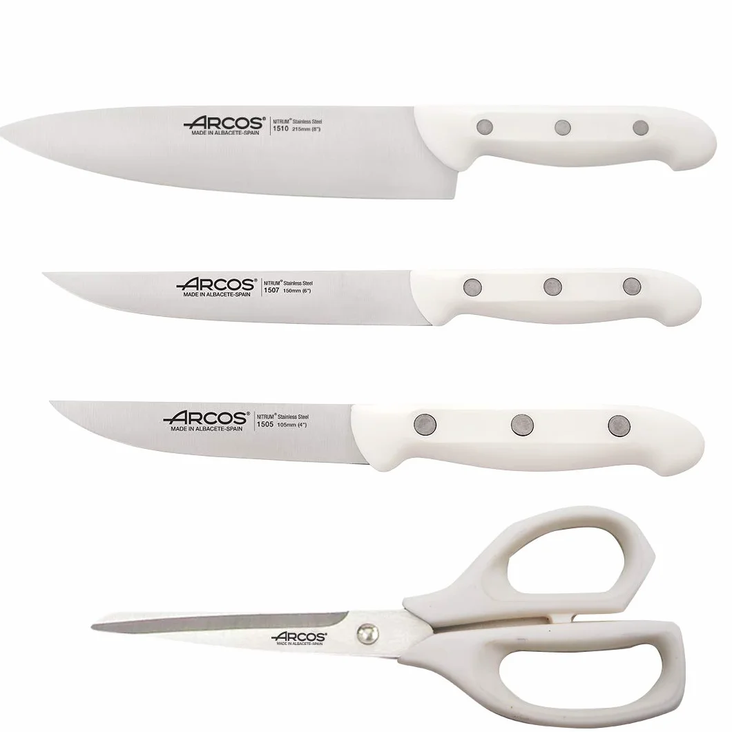 Arcos Serie Maitres Ensemble de couteaux de cuisine Blanc