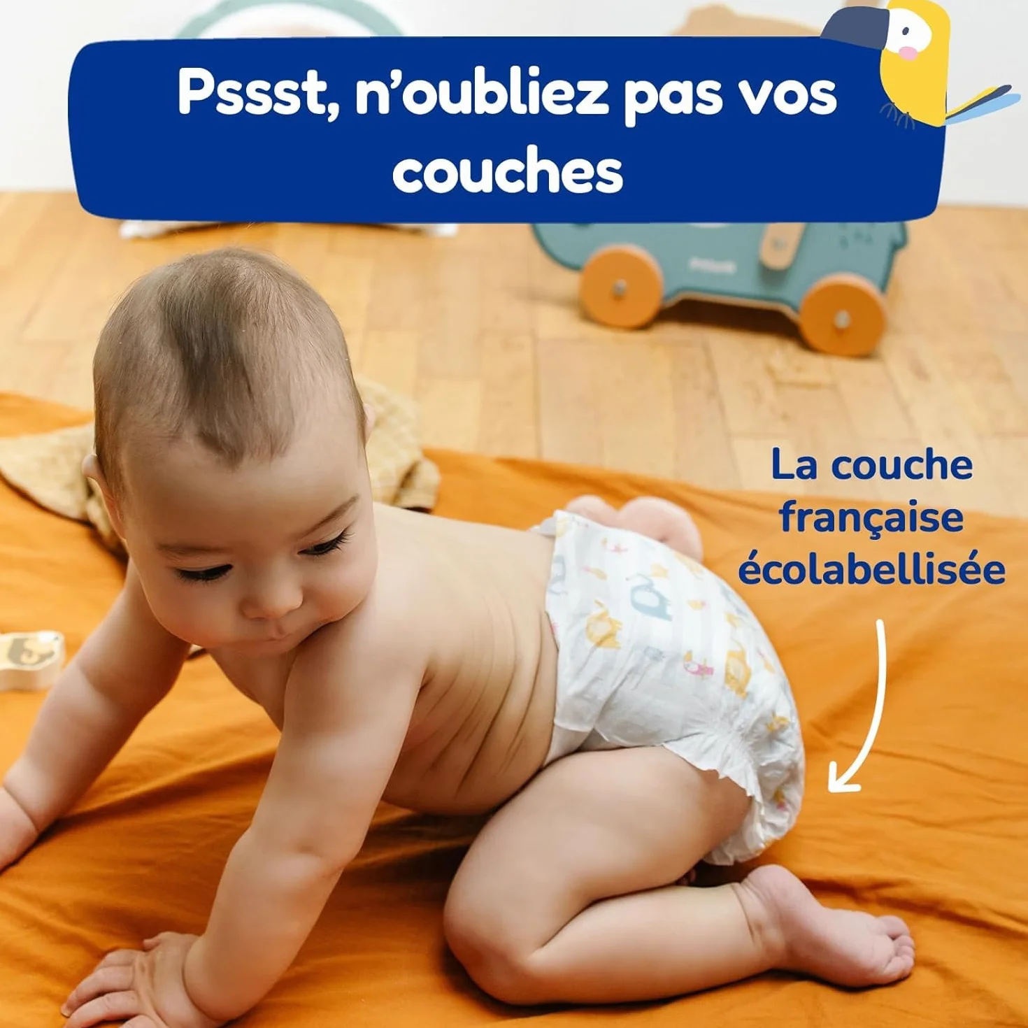 Bâtonnets Sécurité bébé Coton Bio Boite 50