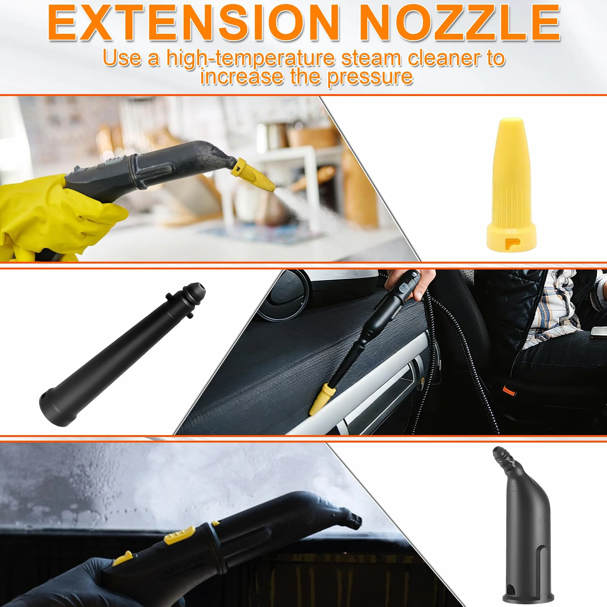 Kärcher Easyfix SC1 SC2 SC3 SC4 12 pièces accessoires nettoyeur vapeur brosse ronde brosse plate buse