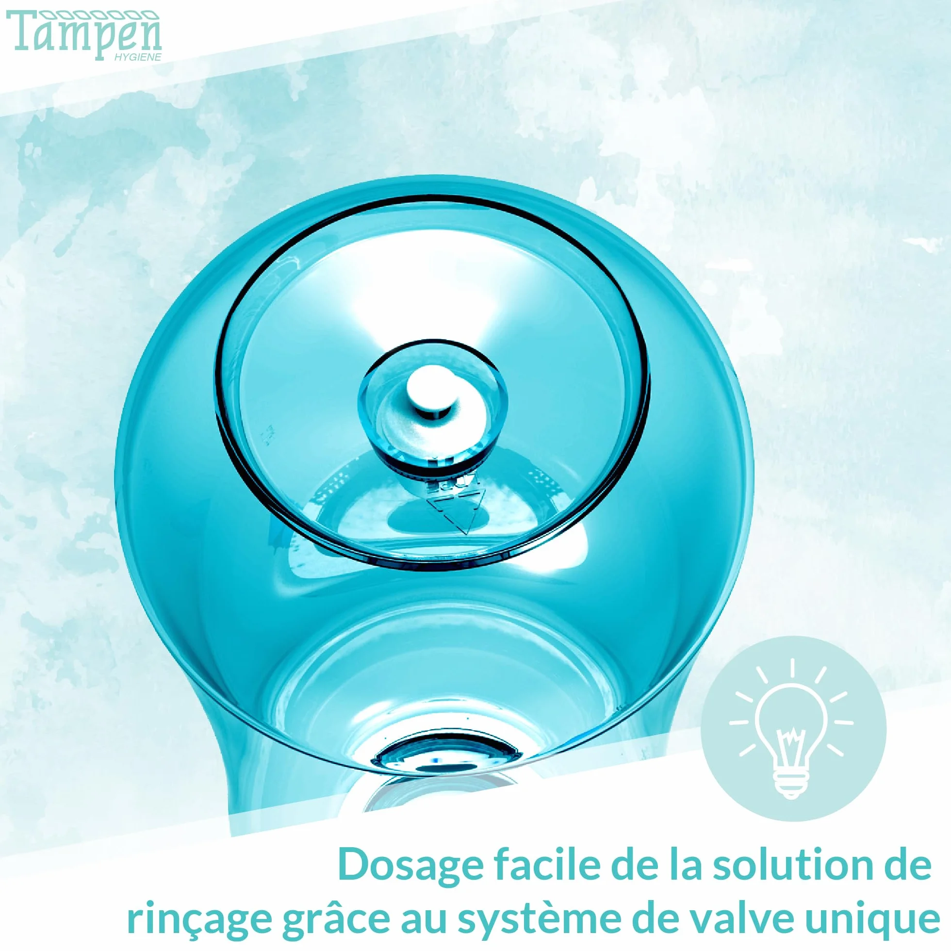Tampen Douche nasale avec Sel de rinçage nasal 300g et cuillère à mesurer