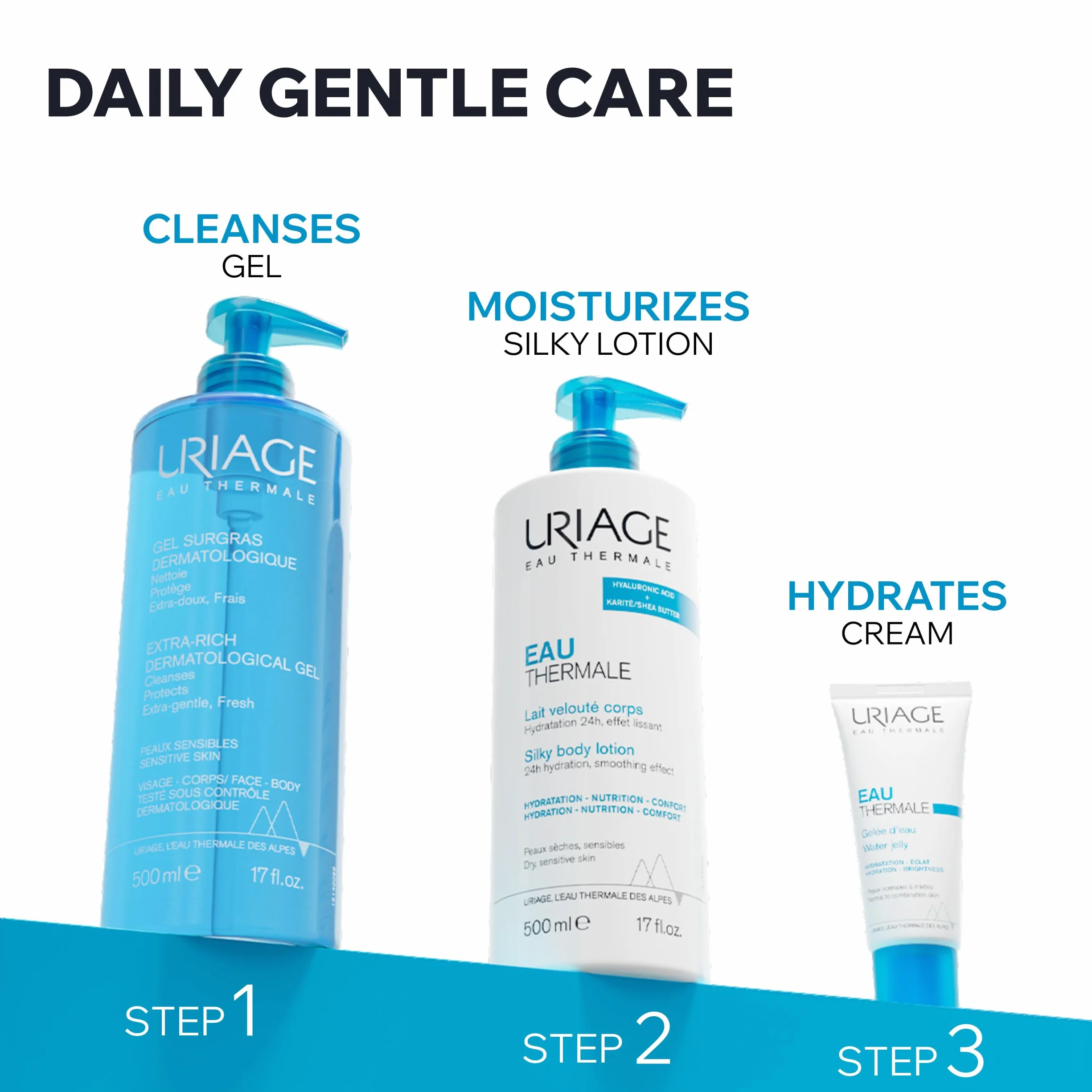 Uriage Gel Surgras Nettoyant Extra-Riche Peaux Sensibles 500ml