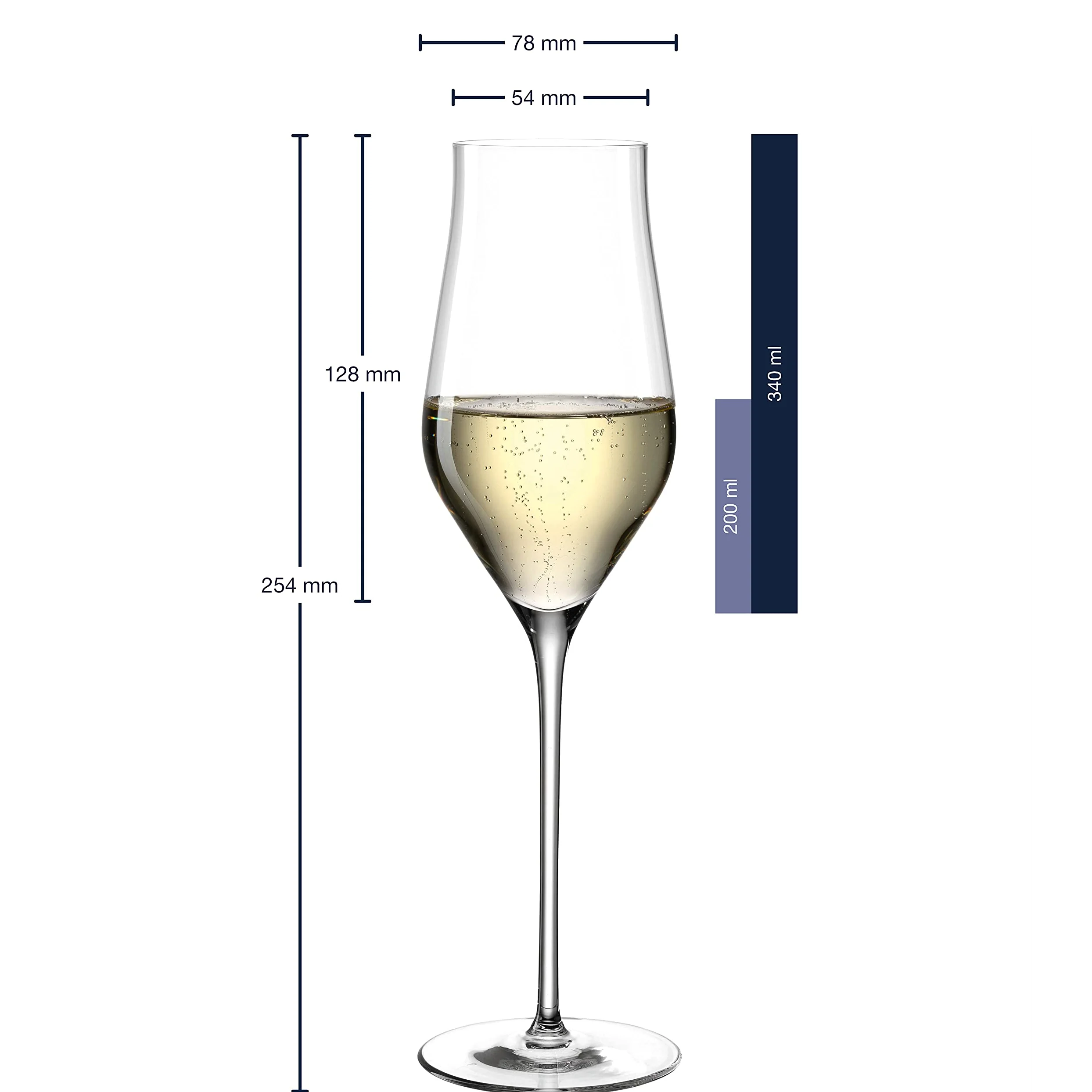 LEONARDO HOME Brunelli 066408 Lot de 6 flûtes à champagne 340 ml