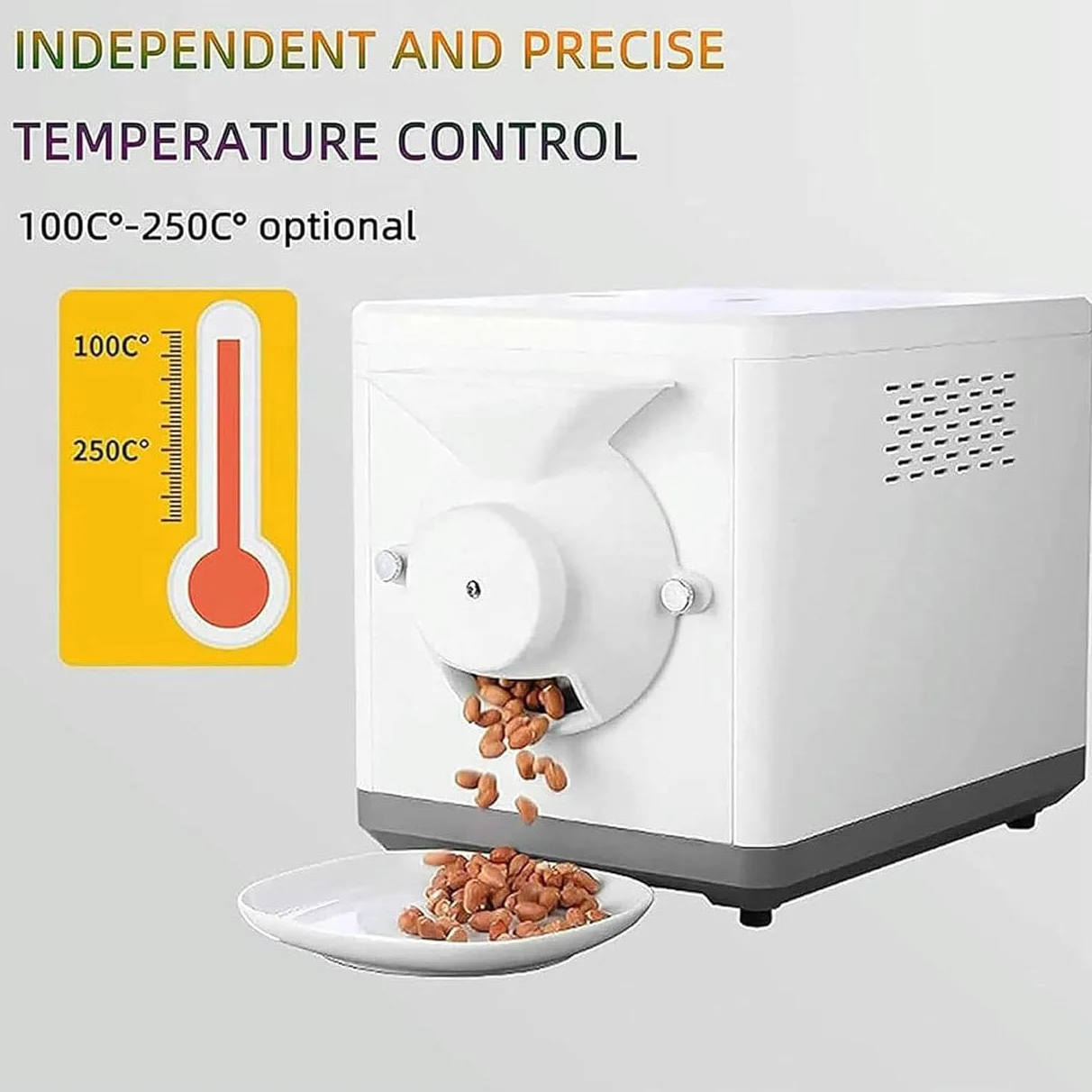 Machine à Torréfier Électrique 1600W 1,5kg Torréfacteur à Café Domestique avec Minuterie et Contrôle de Température