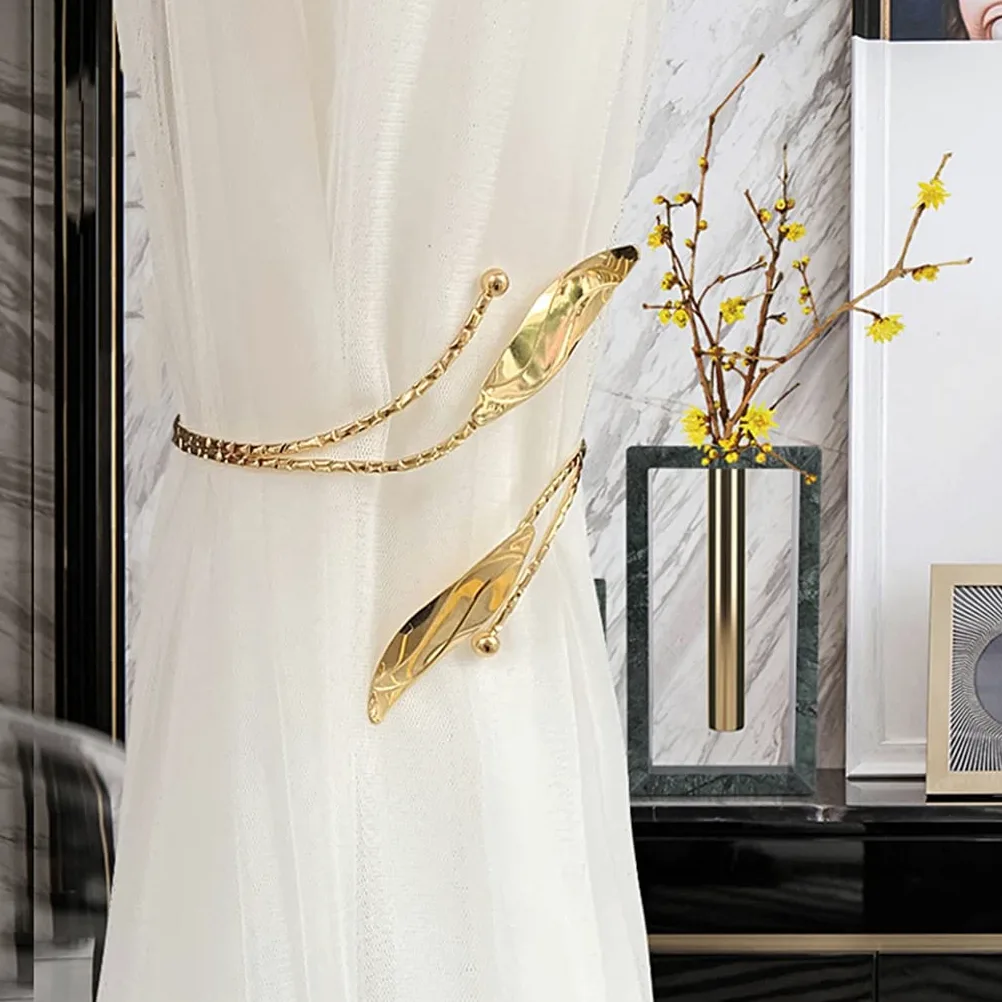 TJLSS Rideau Tie Alliage Pull Strip Rideau Tie Back Rideau Rideau Tie Perforation Free Rideau Boucle