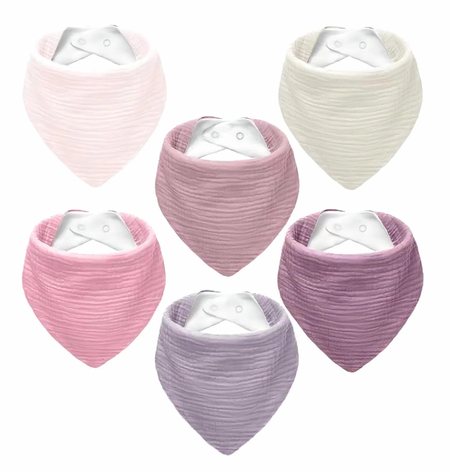 Bavoirs Bébé Mousseline Bandana Bave Dentition Filles Garçons