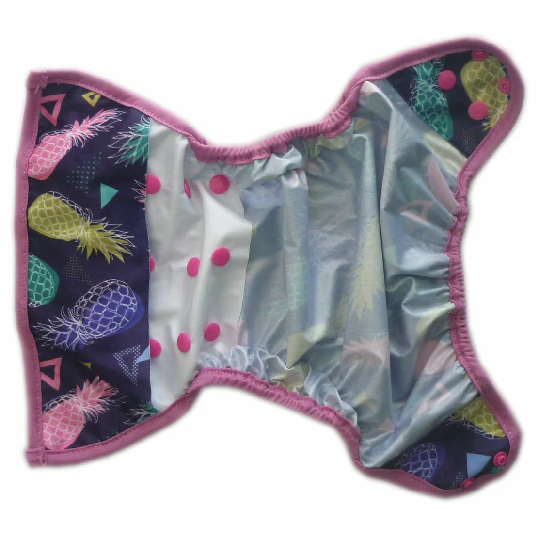 Couvre-couche en tissu réutilisable lavable réglable noir foncé taille unique