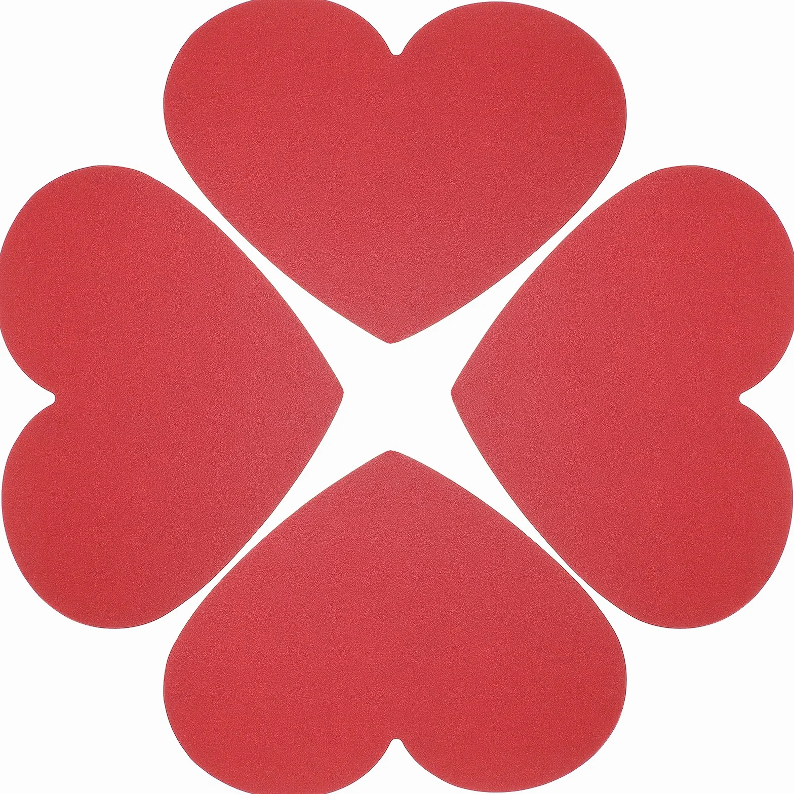 Découpe en papier en forme de cœur 40 pièces rouge Saint Valentin artisanat carton