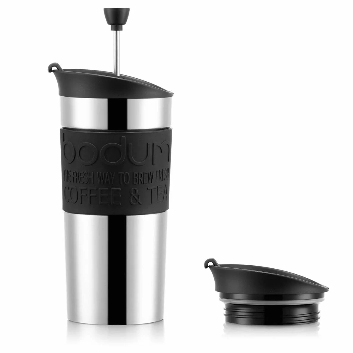 BODUM Ensemble cafetière à piston Travel acier inoxydable 350 ml noir