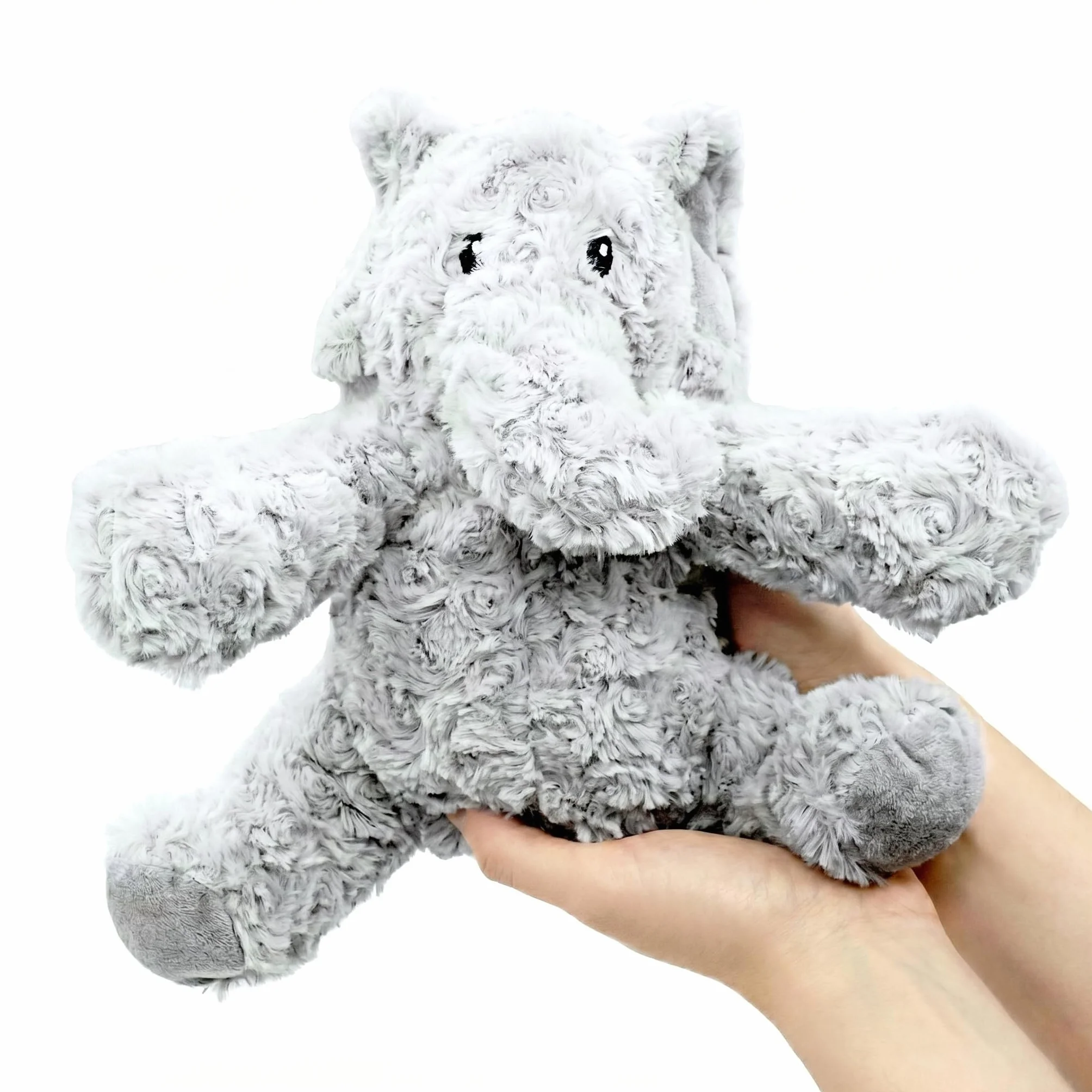 Bouillotte Micro-Onde Peluche 23 cm Éléphant pour Bébé Coliques