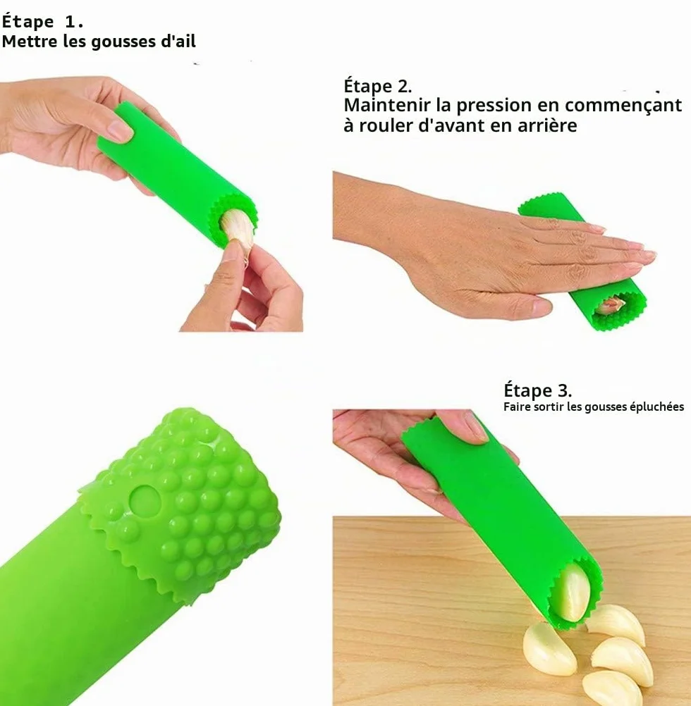 Sinnsally Presse Ail Manuel en Acier Inoxydable, Découpe Ecrase Ail, Garlic Press Rocker