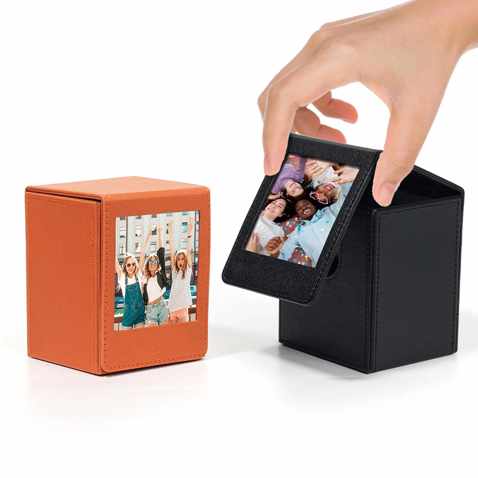 Étui de Rangement pour Films Instax Square, Boîte Photo pour Fujifilm Instax Square 86x72mm SQ1 SQ20 SQ40 SQ10 SQ6 SP-3 Marron