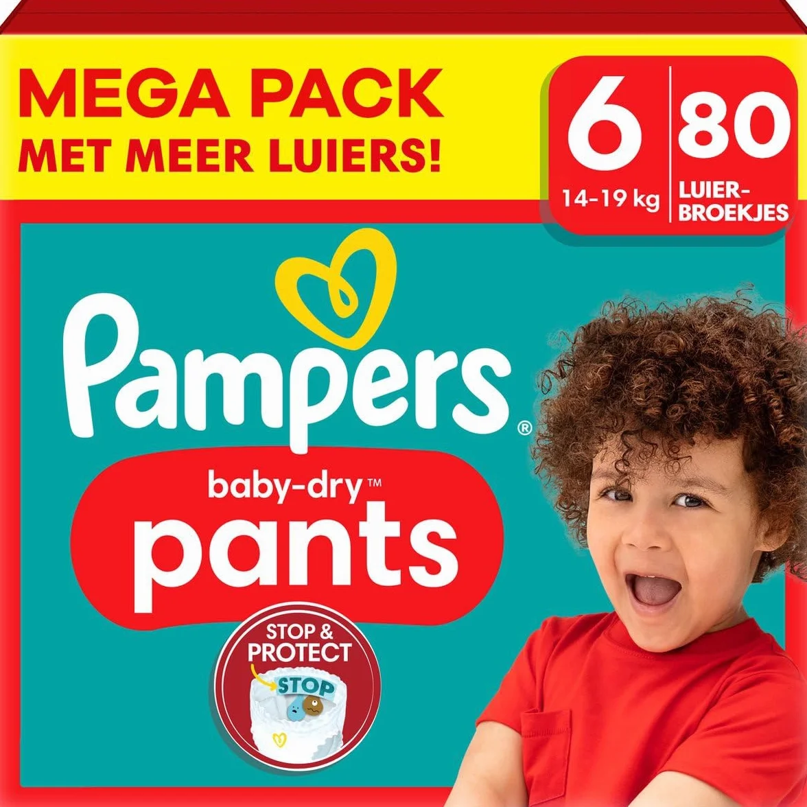 Pampers Baby Dry Pants Taille 6 Mega Pack 80 pièces 14/19 kg