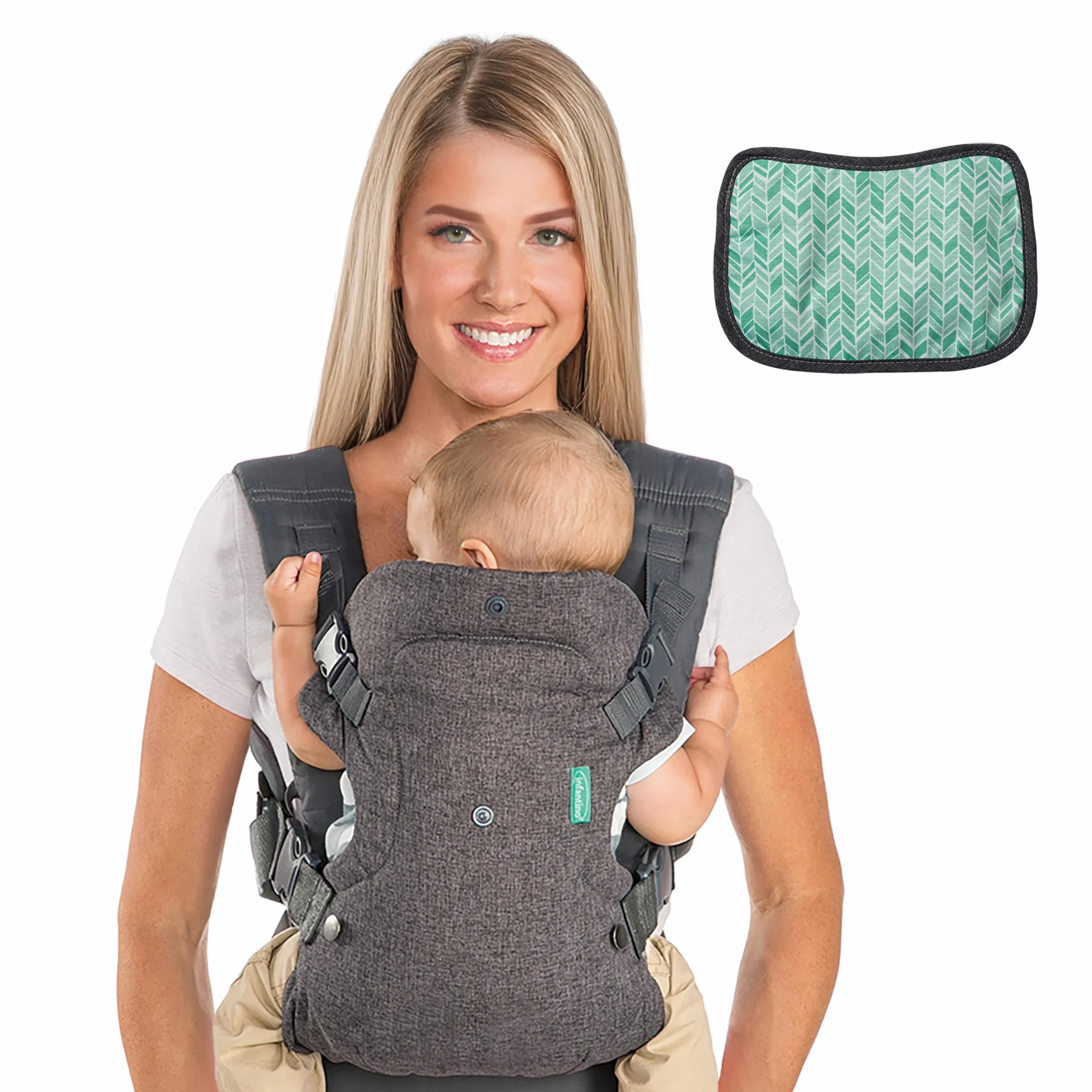 Infantino Porte-Bébé Flip 4-en-1 Ergonomique Gris 3,6-14,5 kg
