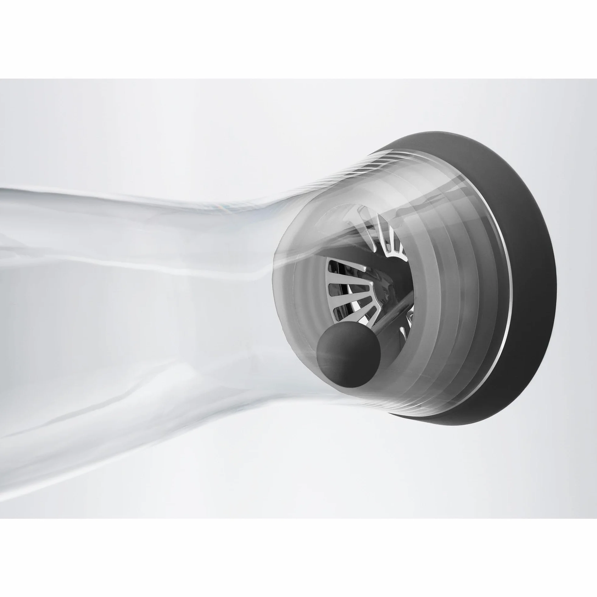 WMF Basic 0617726040 Carafe à eau de 1,5 l (Noir) en verre, système Close Up, hauteur 32,7 cm, largeur 11,3 cm, Sans accessoires