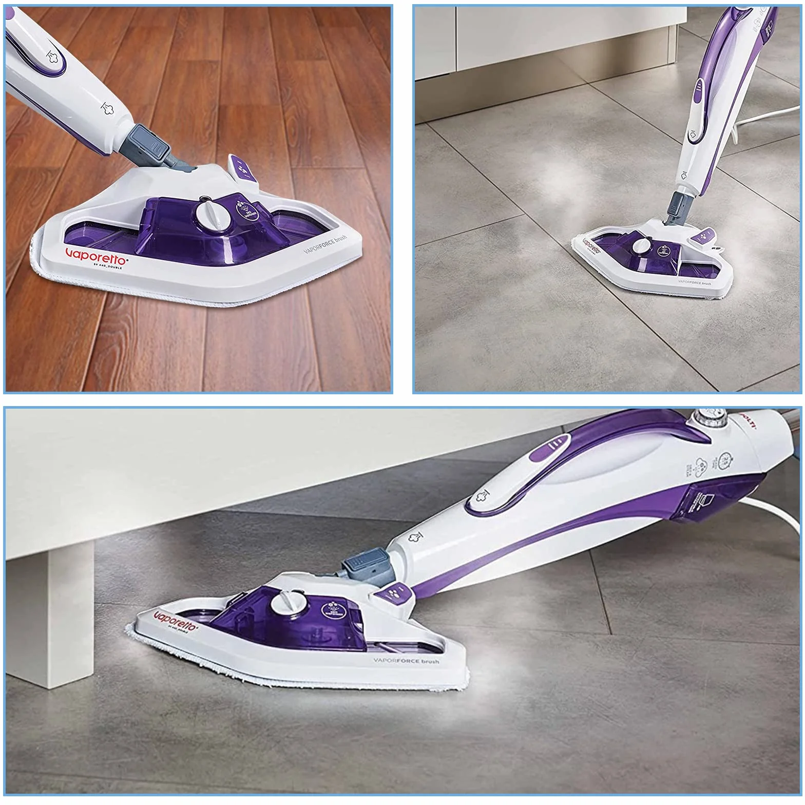 4 Lingettes Reutilisable Rechange Lavables pour Polti Vaporetto Brosse Vaporforce PAEU0332