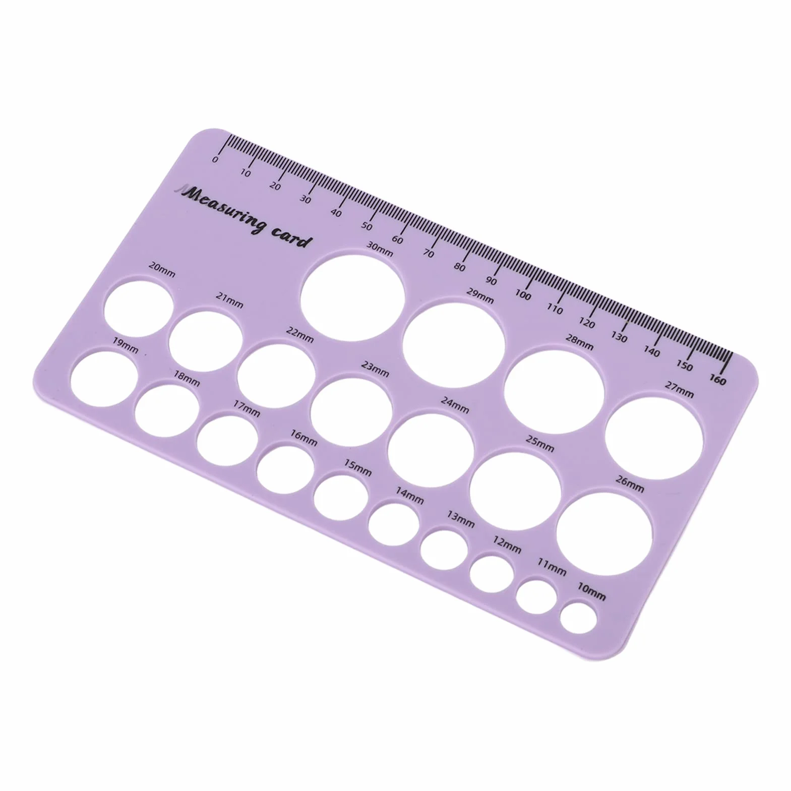 Outil de Mesure de Bride de Mamelon en Silicone 1,5 M Ruban Souple pour Pompe à Lait (Violet)