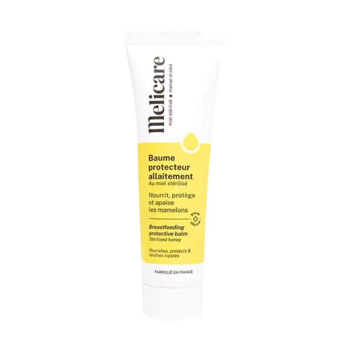 Melicare Baume Protecteur Allaitement Crevasses Mamelons 48% Miel Médical Stérilisé Breveté 30 g