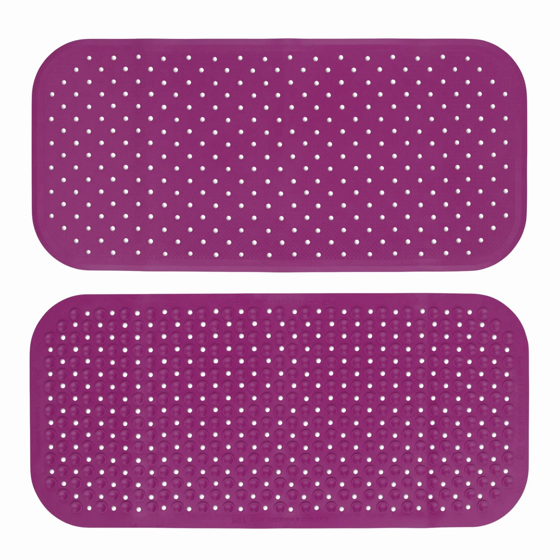 Tapis de baignoire antidérapant sans plastique FSC 76 x 34 cm Violet