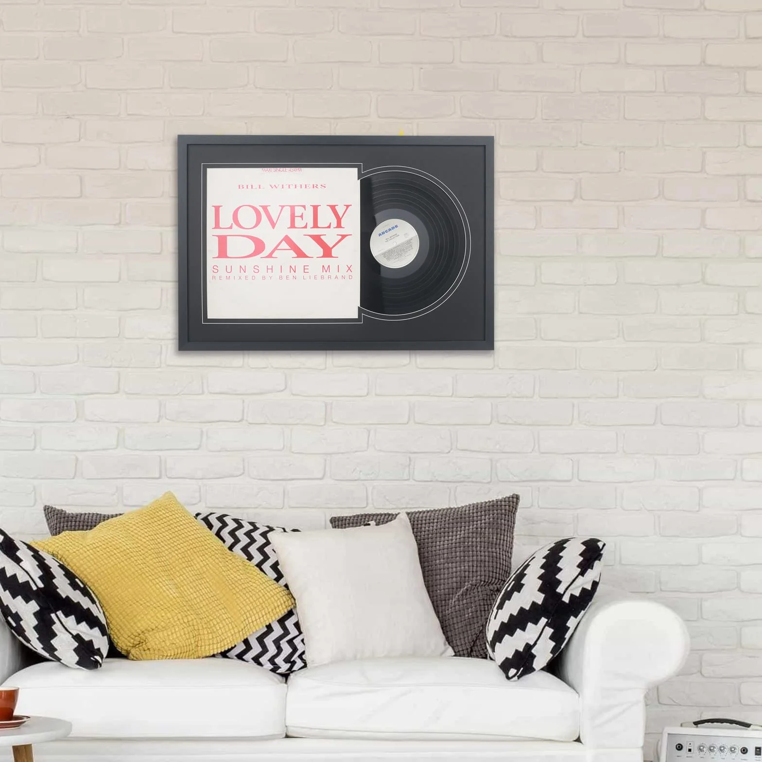 Cadre mural pour disque vinyle 30,5 cm Jukebox Record UX22B1624BB