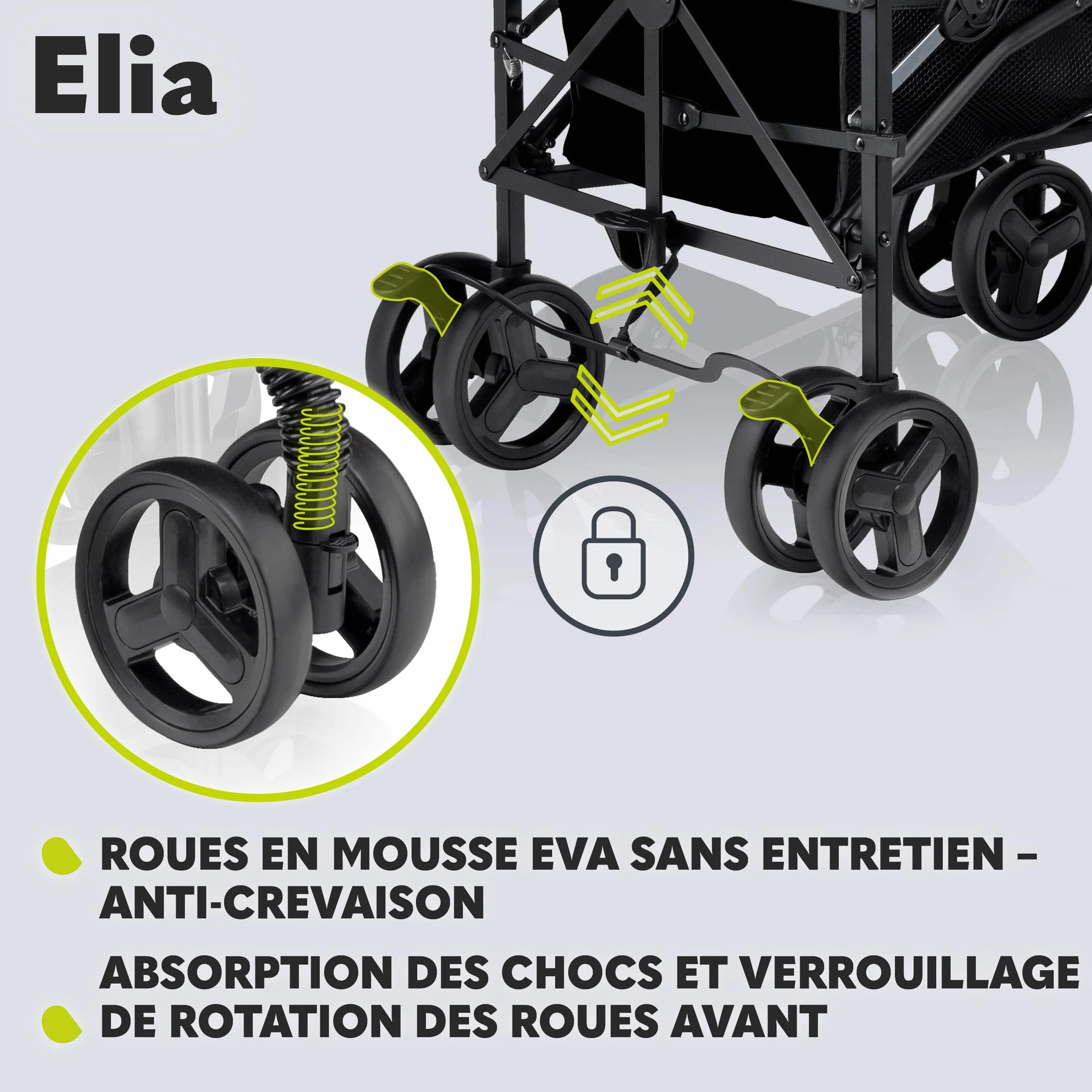 LIONELO Elia poussette canne 15 kg réglage dossier position couchée grand panier pliage rapide moustiquaire