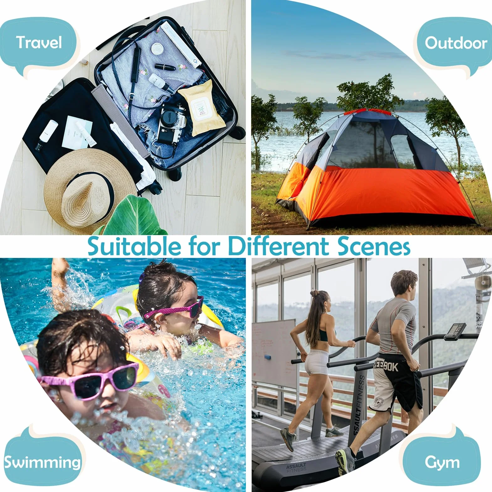 Sac à Couches Lavable 2 Pcs Wetbag Réutilisable Etanche Organisateur Double Fermeture Eclair Sac à Langer Bébé Voyage Plage Pingouin Blanc