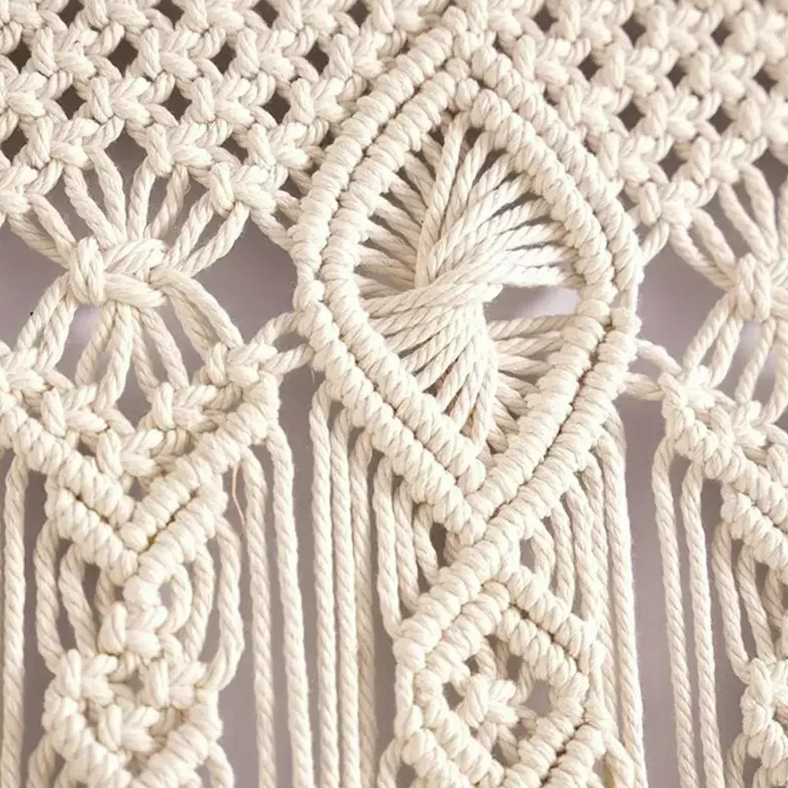 Rideau de porte en macramé, rideau de porte bohème, tapisserie en macramé tissé à la main, rideau à fils pour séparation de pièce, fond de mariage, décoration intérieure (90 x 180 cm)
