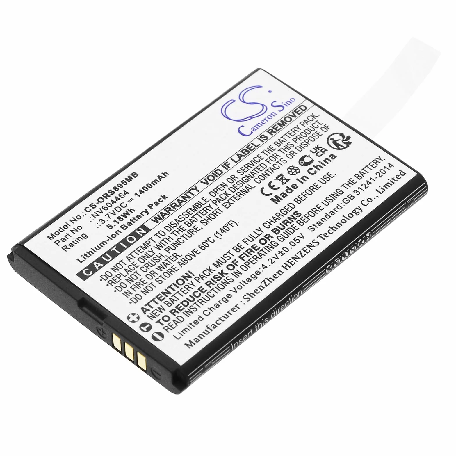 TECHTEK Batterie 1400mAh Compatible Beurer 952.10 Lionelo Babyline 8.1 Beaba Babyphone Audio Simply Zen+ Oricom Secure SC740 SC895 remplace NV6