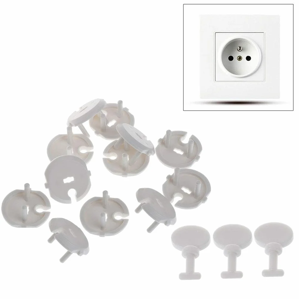 Cache Protection Prise Standard Française 12 Pièces pour Clé Bébé Enfant ABS