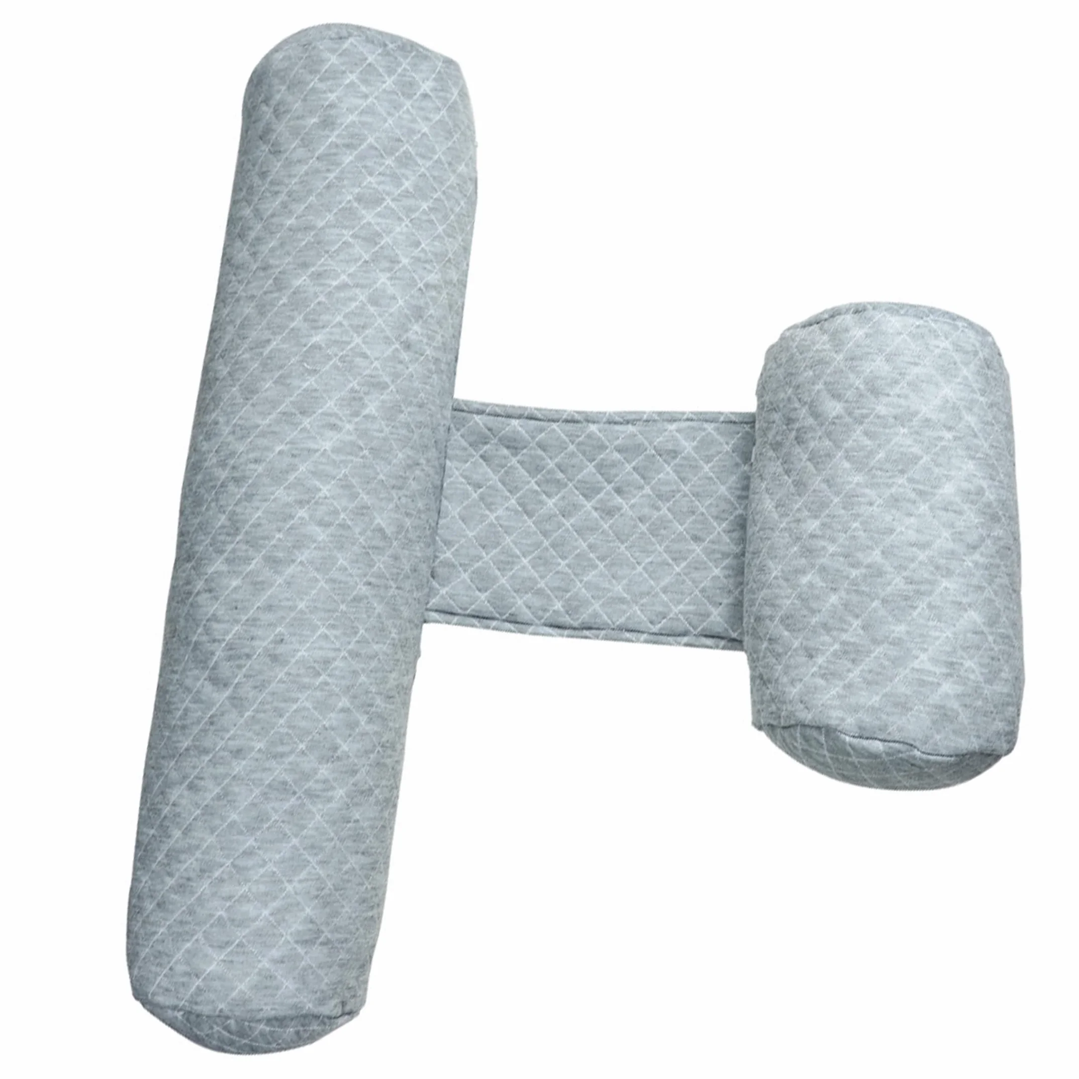 Oreiller Anti-Reflux pour bébé Anti-roulis Réglable Tissu Frais Respirant 7.87-9.45 Pouces Gris