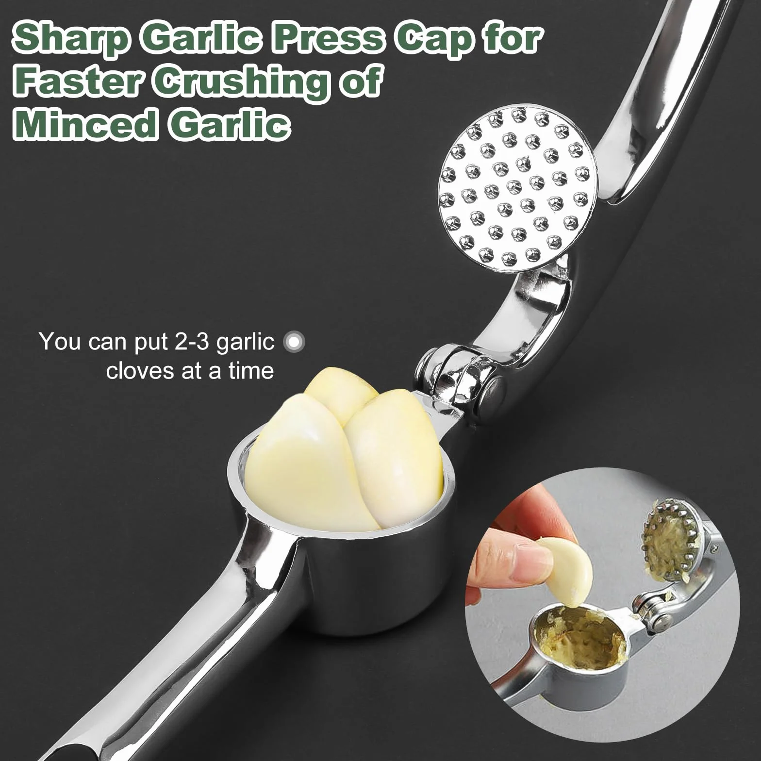 Presse-ail de cuisine professionnelle Acier Inoxydable Concasseur d'ail