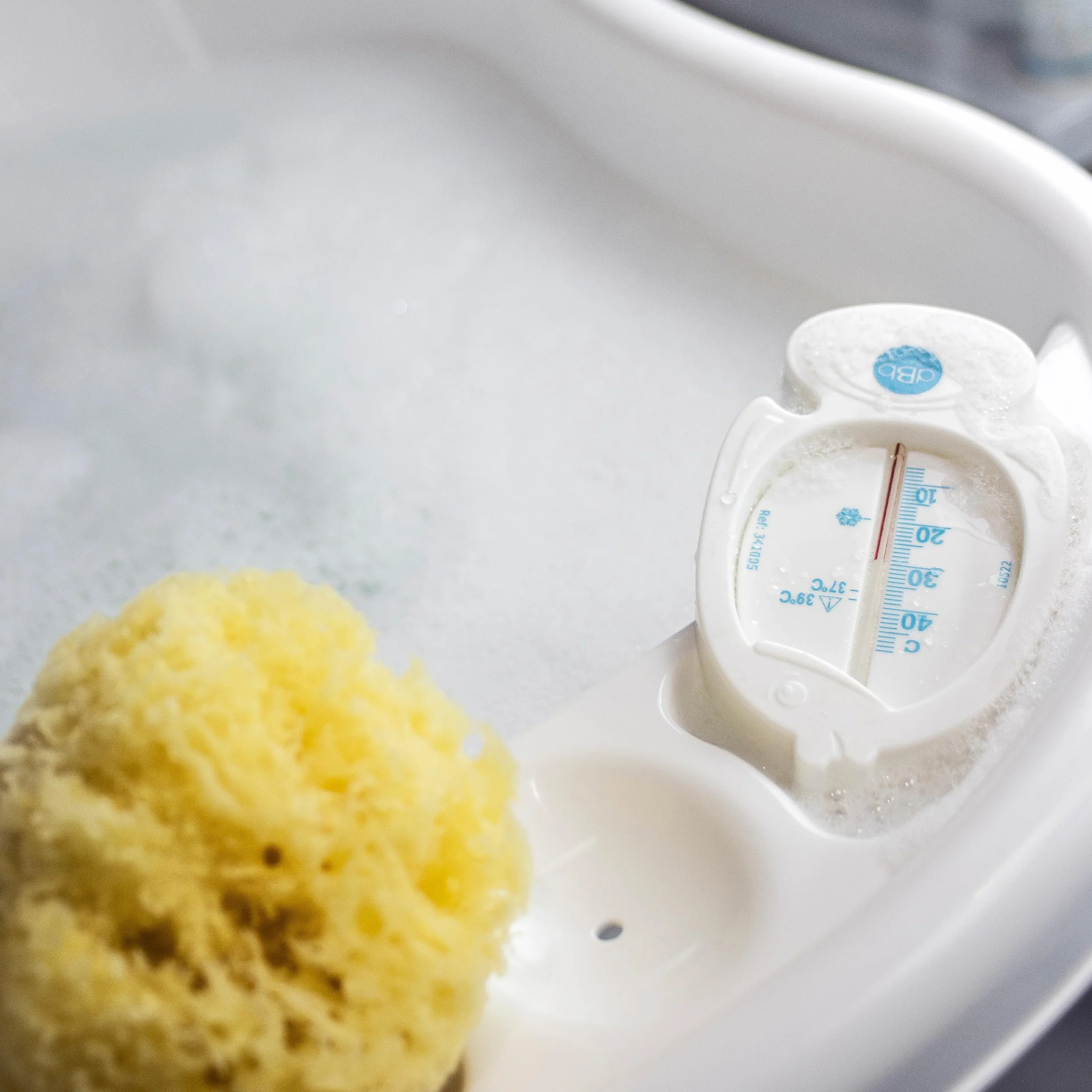 Thermomètre Bain Bébé Poisson Flottant Sans Mercure Blanc