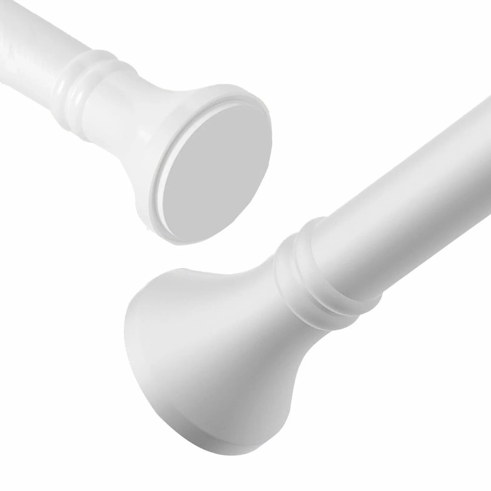 Tringle À Rideau Sans Perçage, Barre De Rideau Extensible Installation Facile Tringle De Douche Sans Perçage Pour Salle De Bain, Fenêtre(Blanc,260-350cm)