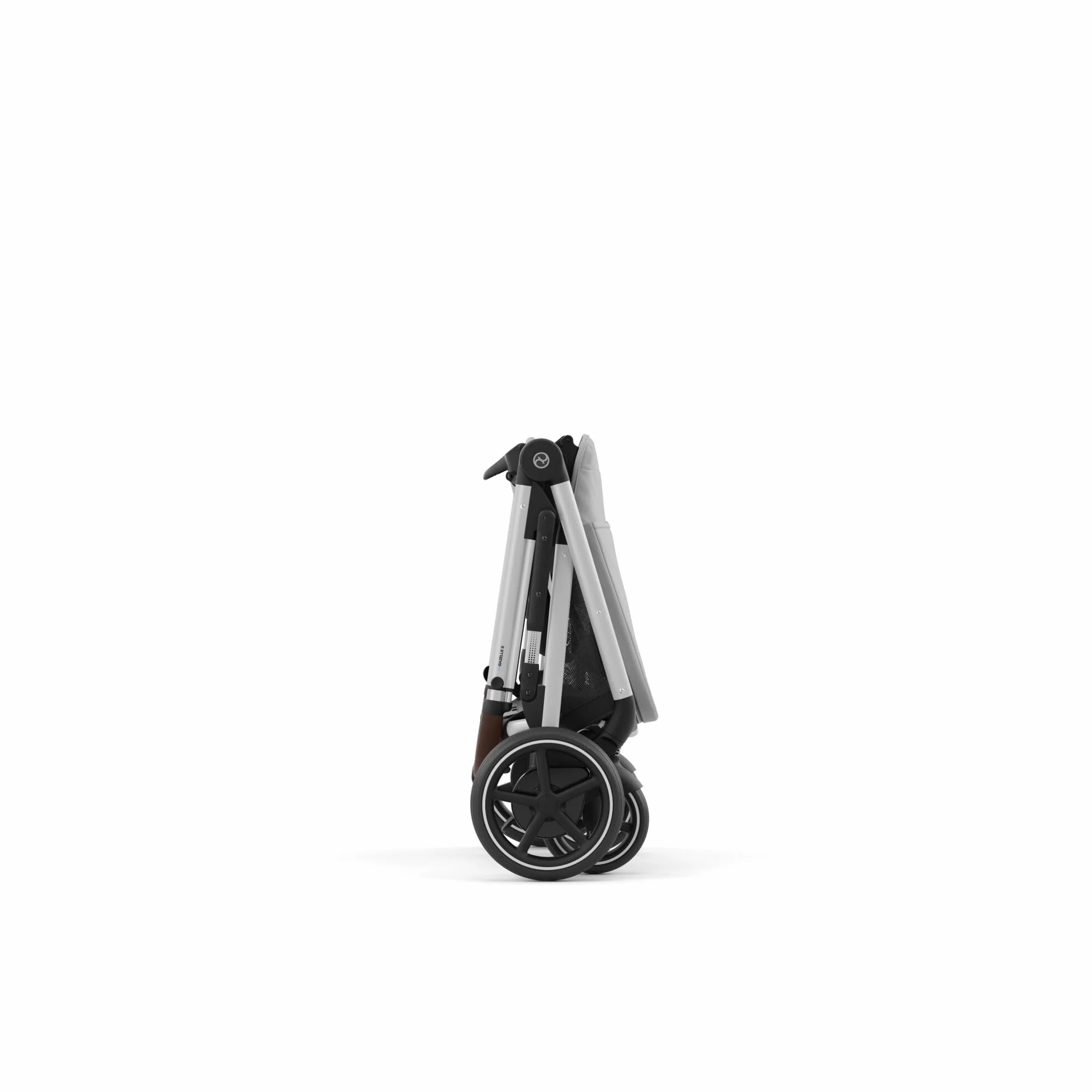 CYBEX Poussette Gold e-GAZELLE S, Système tout-en-1 avec propulsion électrique, 22 kg, Gris pierre