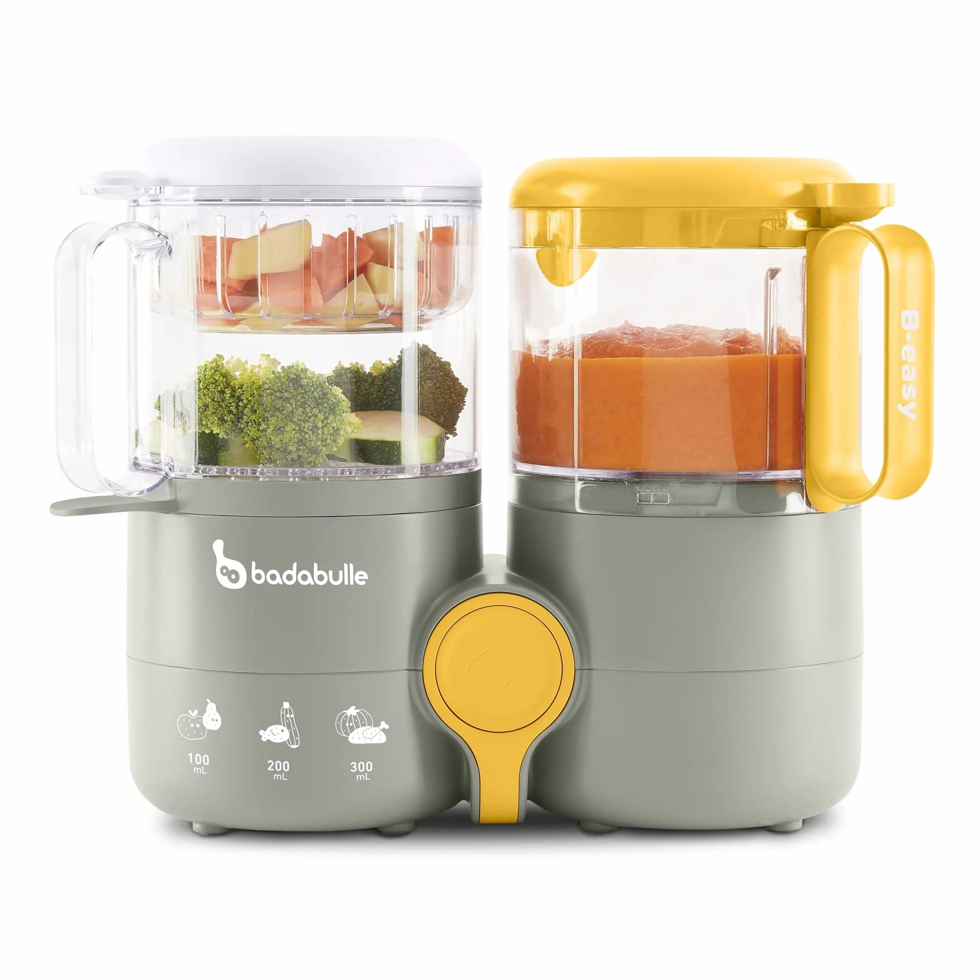 Badabulle B-Easy Robot Culinaire bébé 4 en 1 Cuisson vapeur douce Mixage