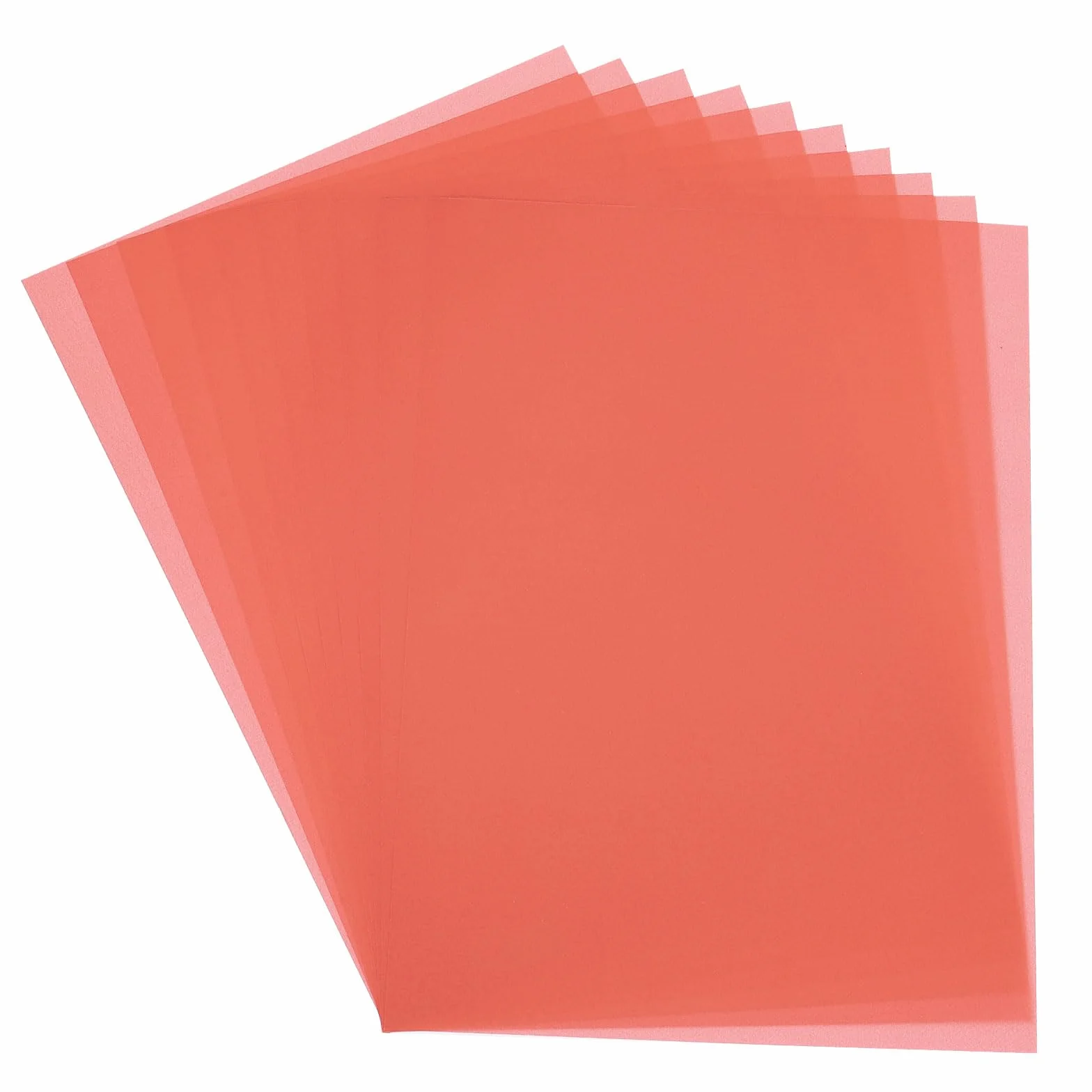 PATIKIL Papier Calque A4 30 Feuilles Translucide 100 G/M² 21 x 29,7 Cm pour Dessin Traçage Rouge