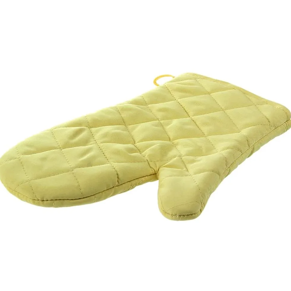 Deux Gants en Coton pour Four À Micro-Ondes Peuvent Être Lavés des Mains De Protection Jaunes Résistantes La Chaleur l'usure Et Aux Brûlures