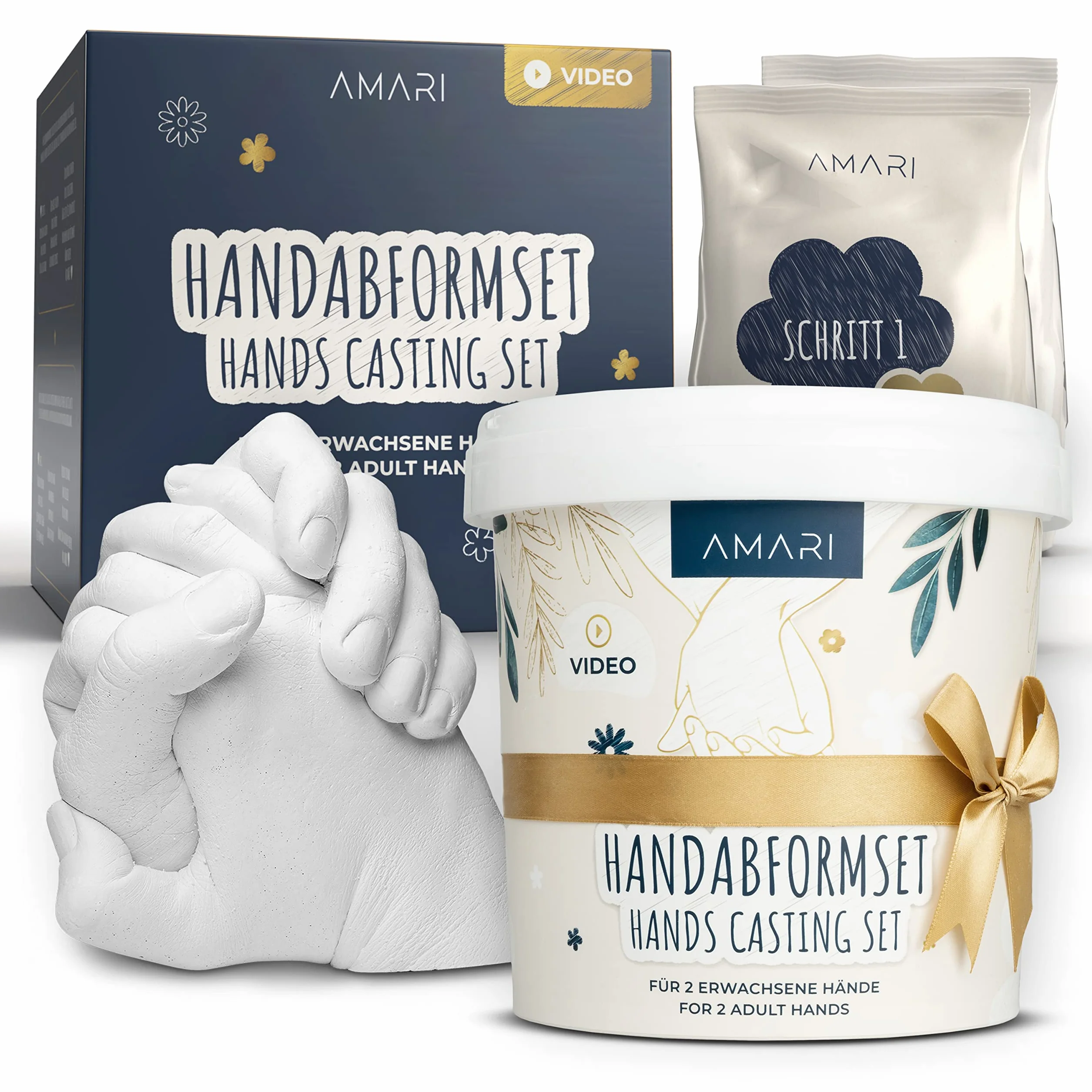 Amari 3D Kits de Moulage et d'Empreintes – Kit de Moulage Main pour Couples et Familles